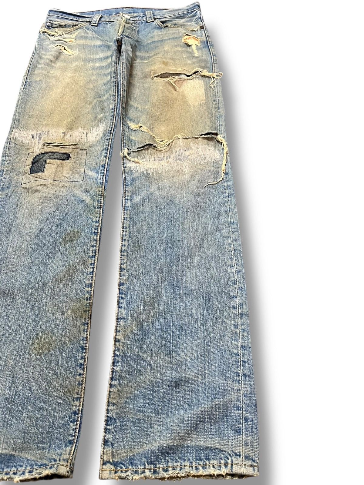 Levi's Vintage Clothing Vintage Levi’s 502 Mudwash Ripped Distressed Denim Size US 31 - 4 Thumbnail