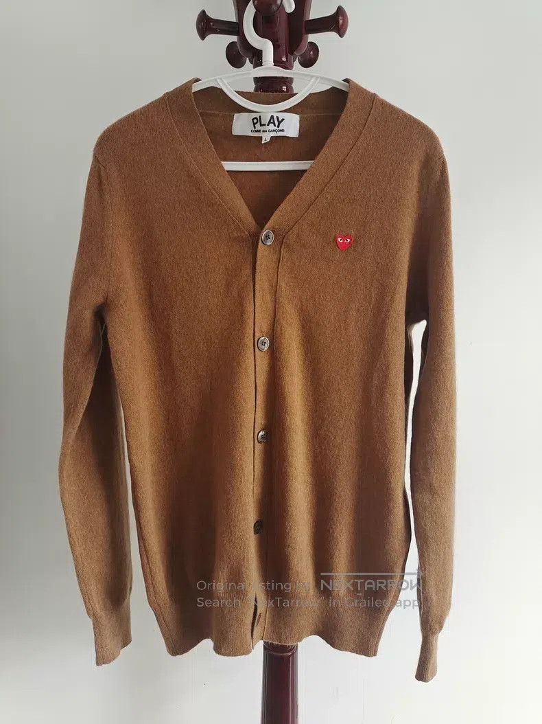 Comme des Garcons Comme Des Garcons Little heart wool cardigan Size L / US 10 / IT 46 - 1 Thumbnail