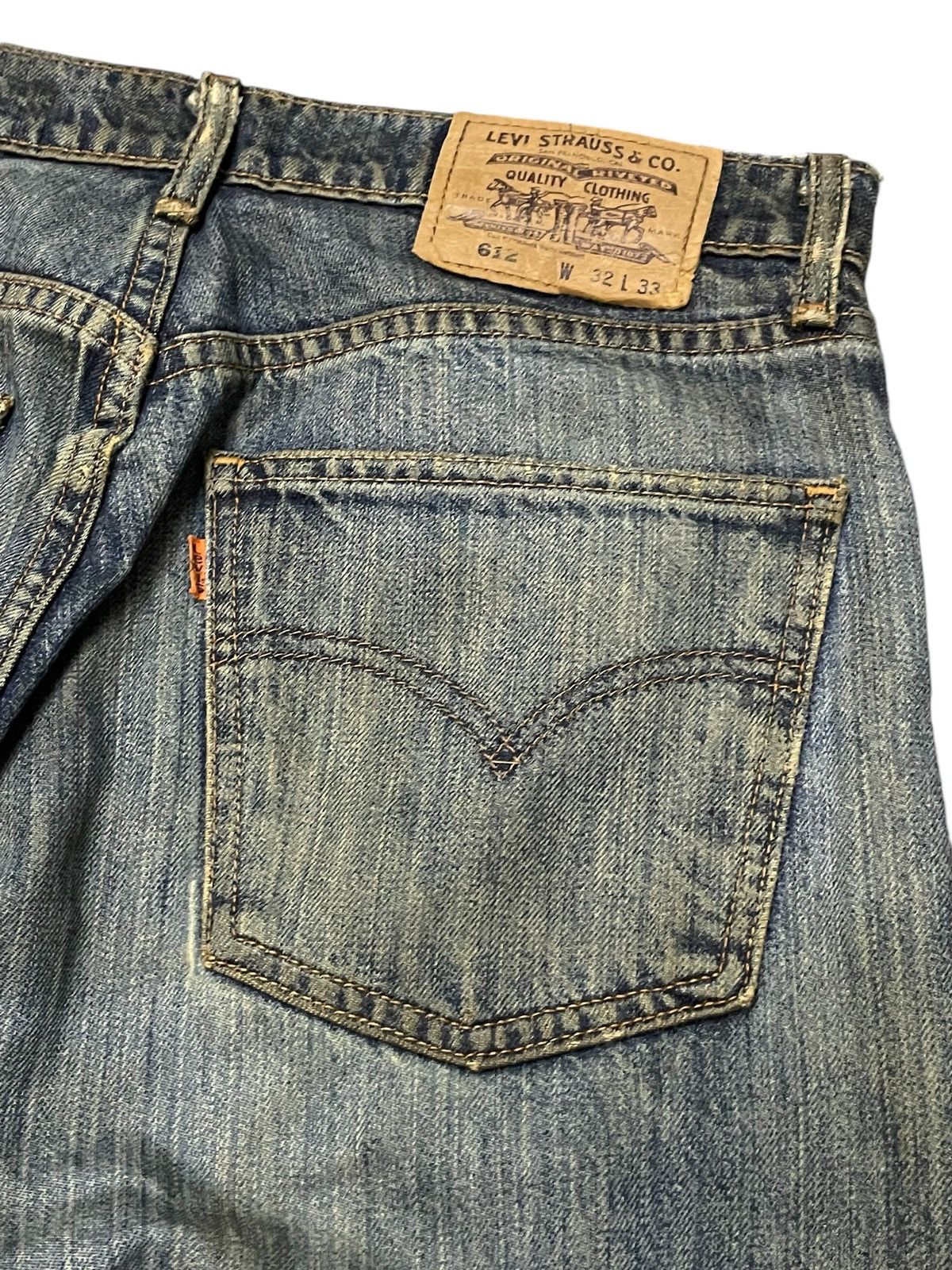 Levi's × Vintage Vintage Levis 612 Orange Tab Distressed Loose Jeans Size US 31 - 14 Thumbnail