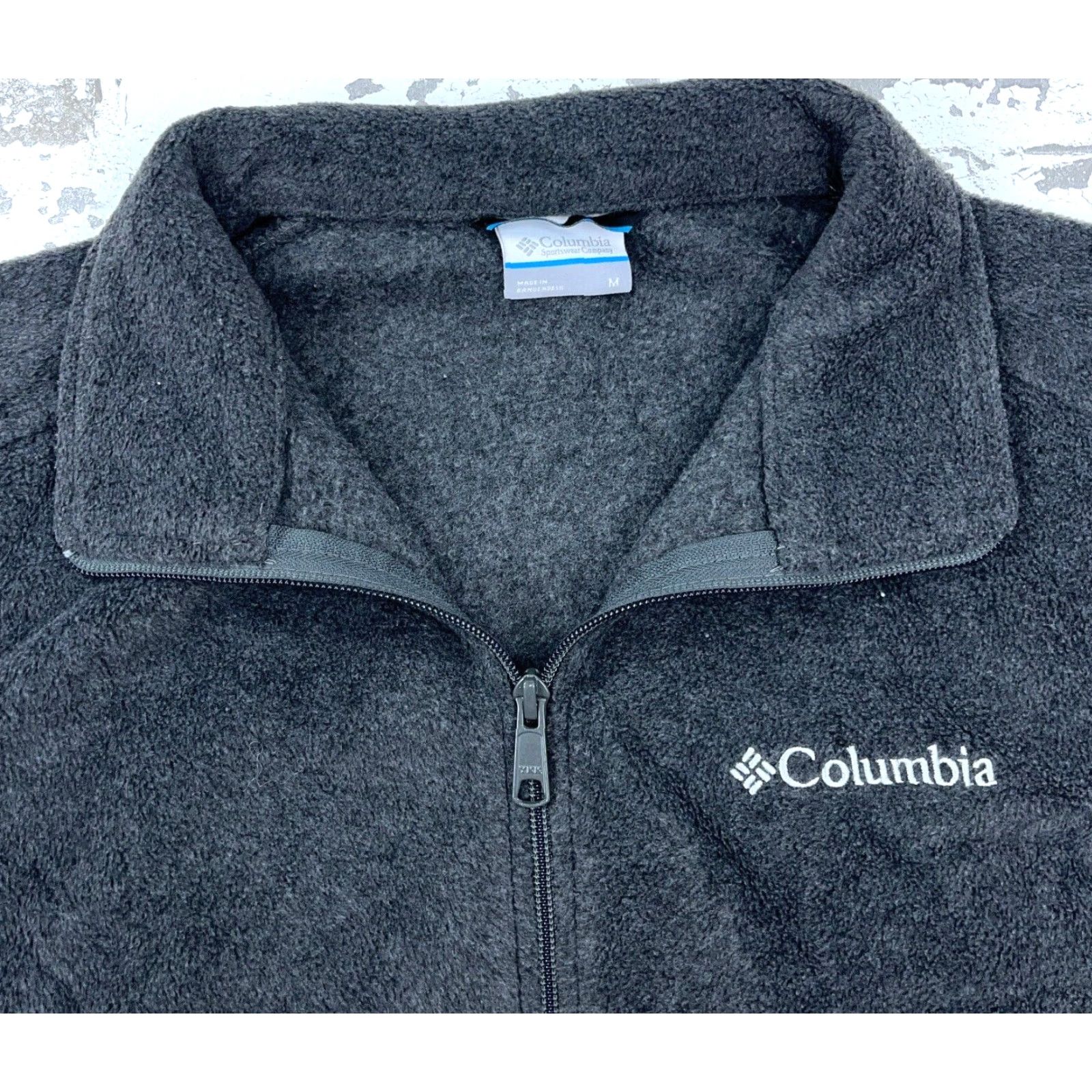 Vintage Columbia Vest Men Medium Gray Fleece Full Zip Benton Springs A86 Vintage No Size US M / EU 48-50 / 2 - 2 Thumbnail
