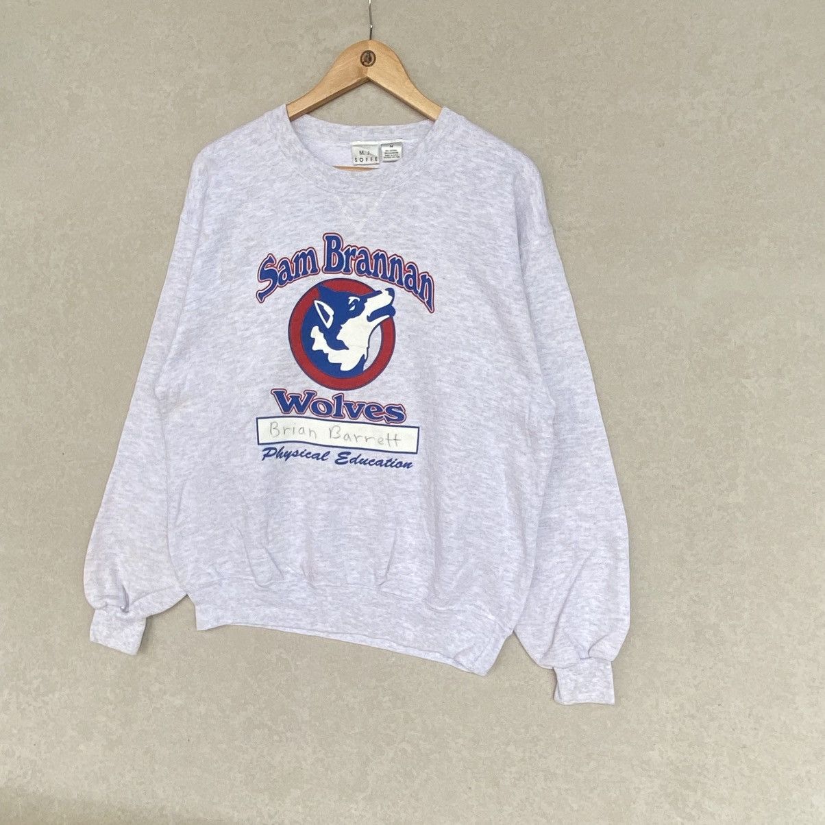 Other Vintage Sam Brannan Wolves Printed Crewneck Sweatshirt Gray Size US M / EU 48-50 / 2 - 2 Thumbnail