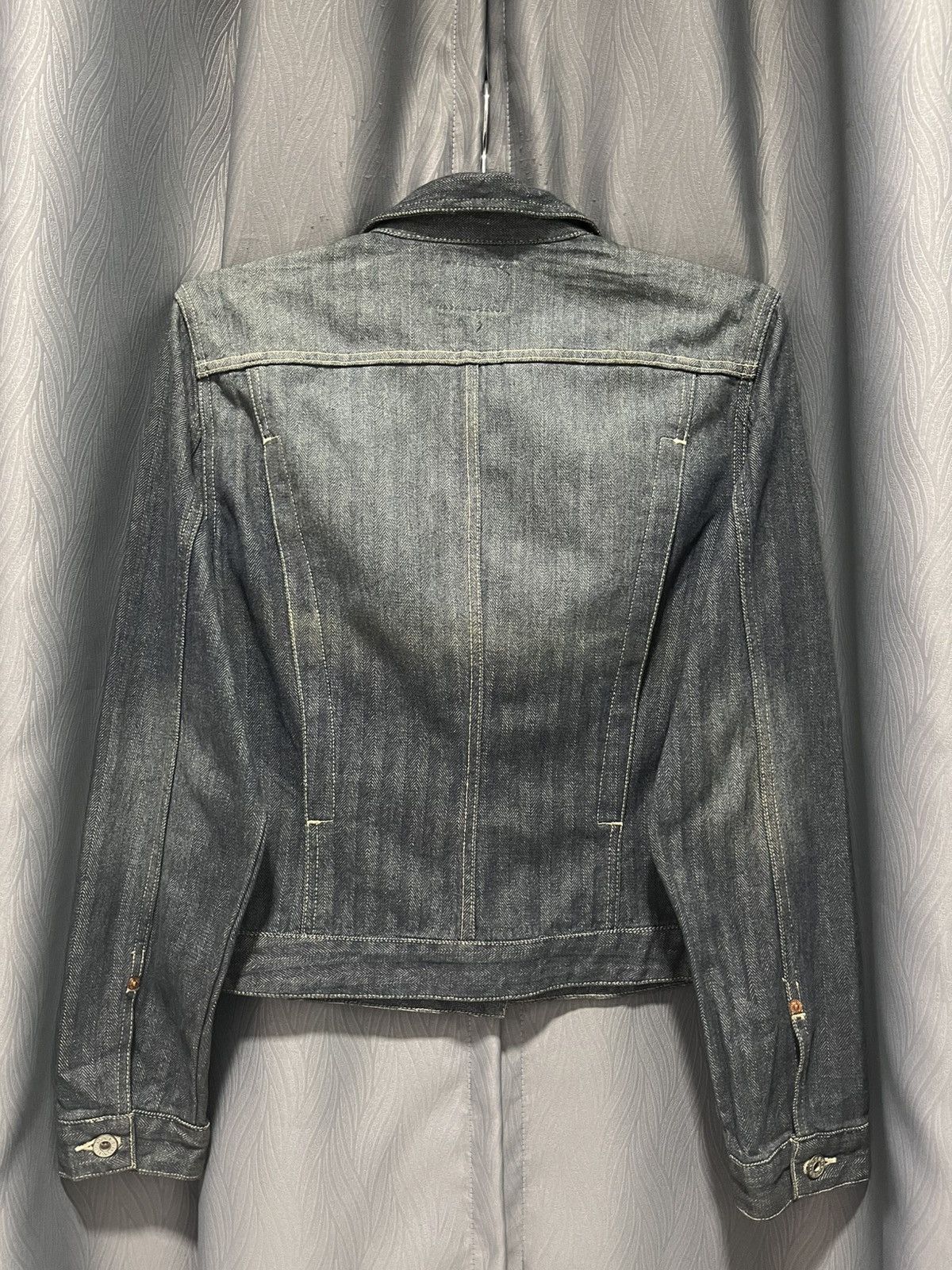 Guess Guess Herringbones Twill Denim Jacket Size L / US 10 / IT 46 - 2 Thumbnail