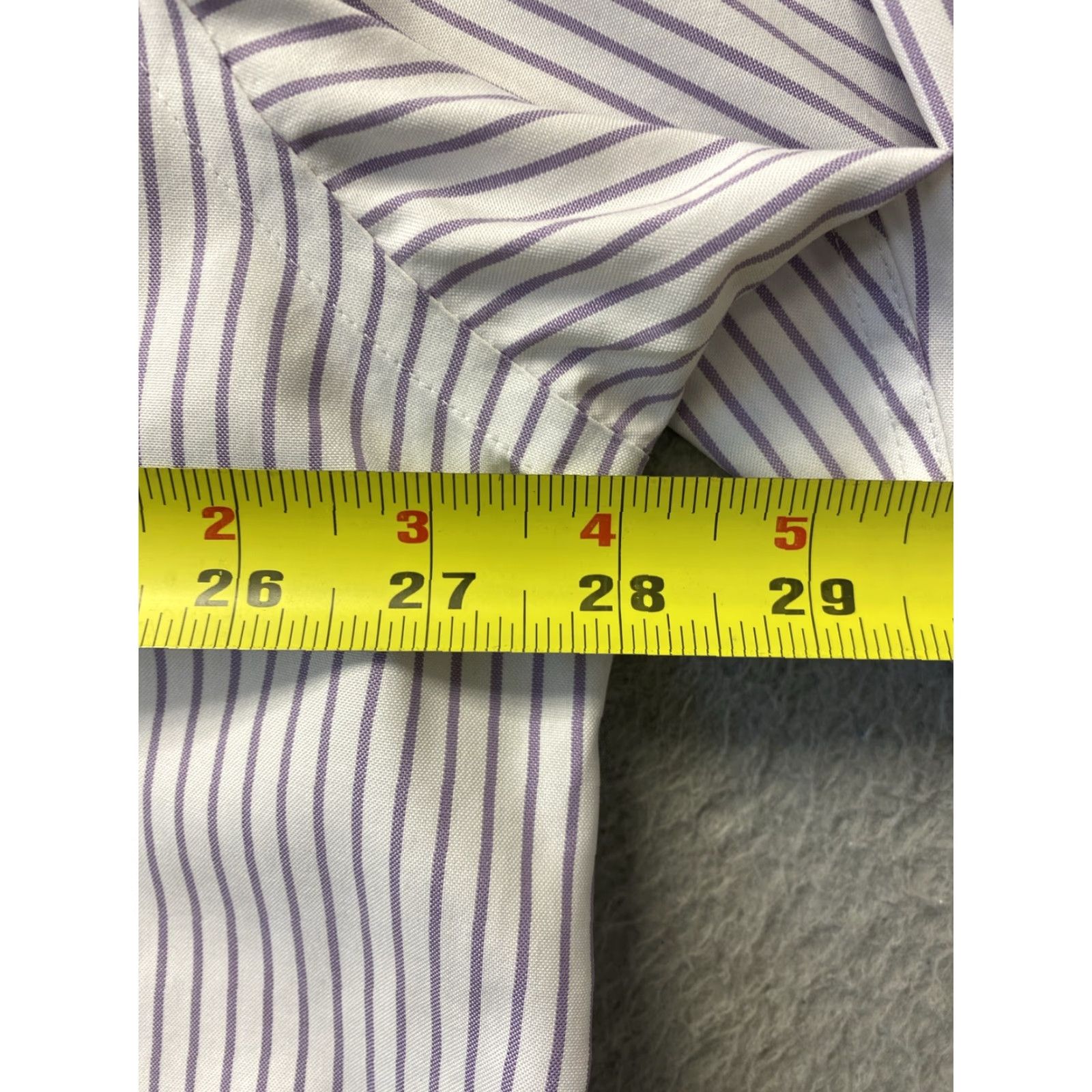 Roundtree & Yorke Roundtree & Yorke Shirt Mens Gold Label Long Sleeve Stripes 18.5 X 35 112-64 Size US XXL / EU 58 / 5 - 6 Thumbnail