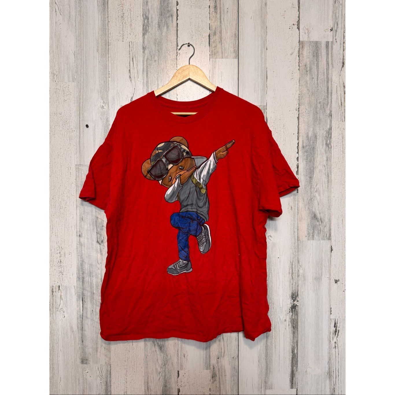 Other Men’s Ziron Clothing Red Graphic T-Shirt Dab Bear Streetwear Size US XXL / EU 58 / 5 - 1 Thumbnail