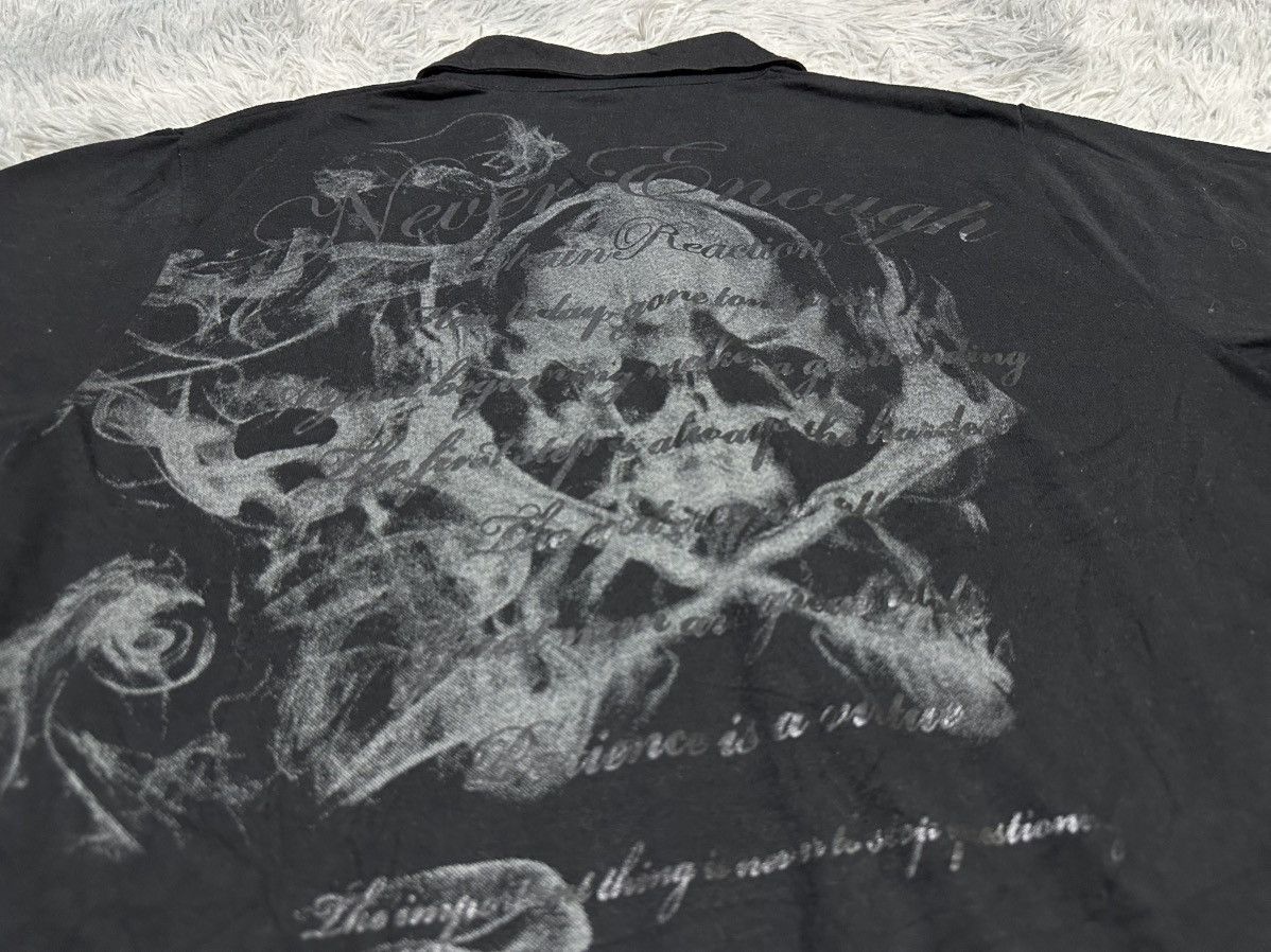 If Six Was Nine 🔥Sick Y2K Defective Struct Cross Skull Poem Shirt Goth Punk Size US L / EU 52-54 / 3 - 3 Thumbnail