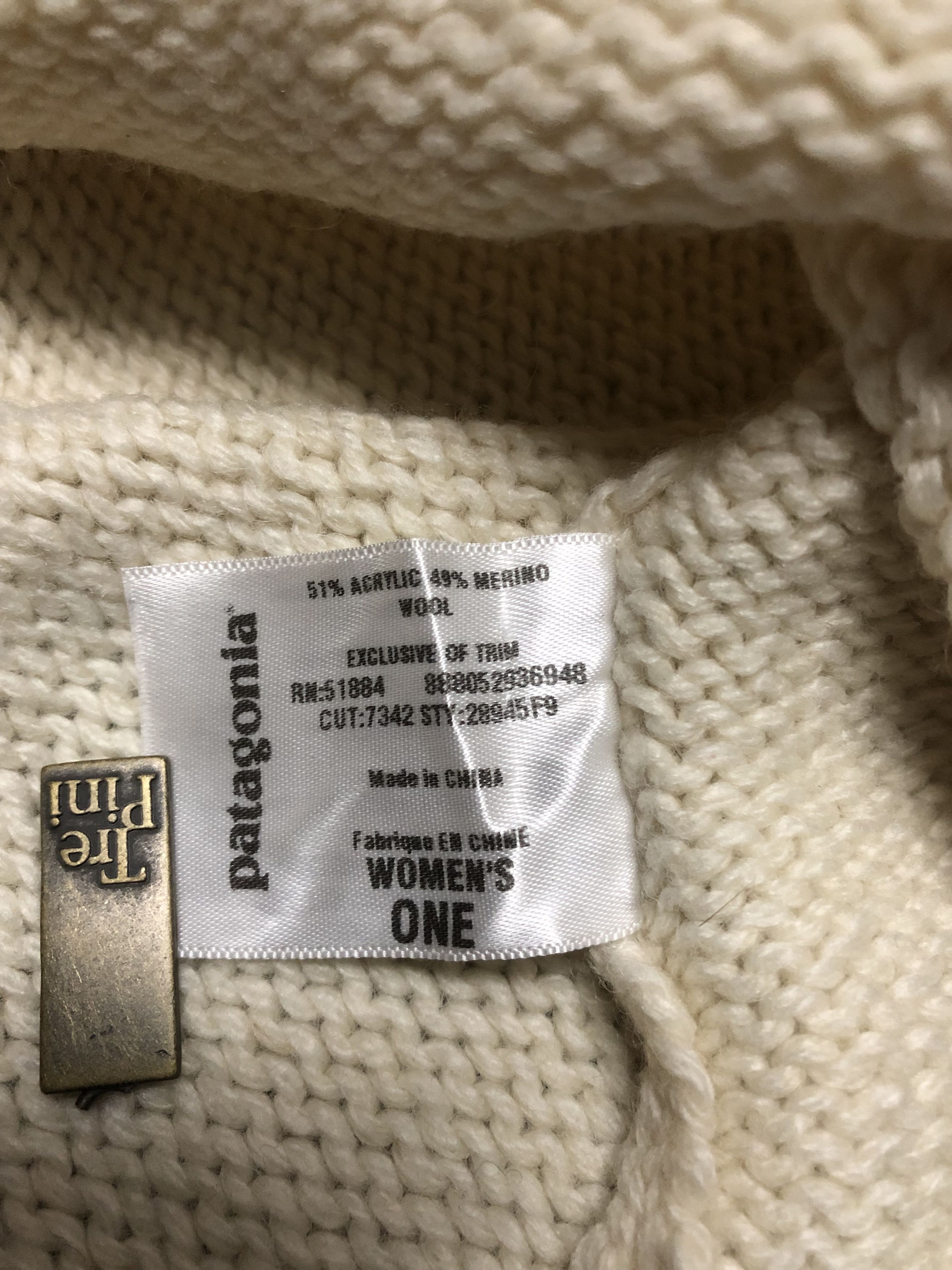 Patagonia Vintage Patagonia Womens Cream Beanie Hat Size ONE SIZE - 6 Thumbnail