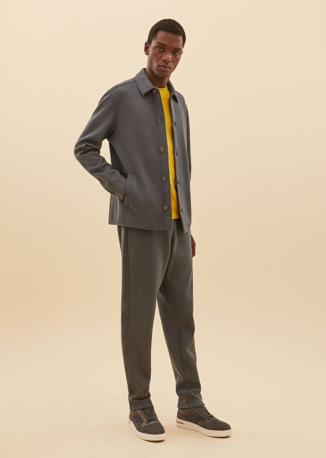 Loro Piana o1srvl11e1124 Jersey Shirt Jacket in Grey Size US S / EU 44-46 / 1 - 3 Thumbnail