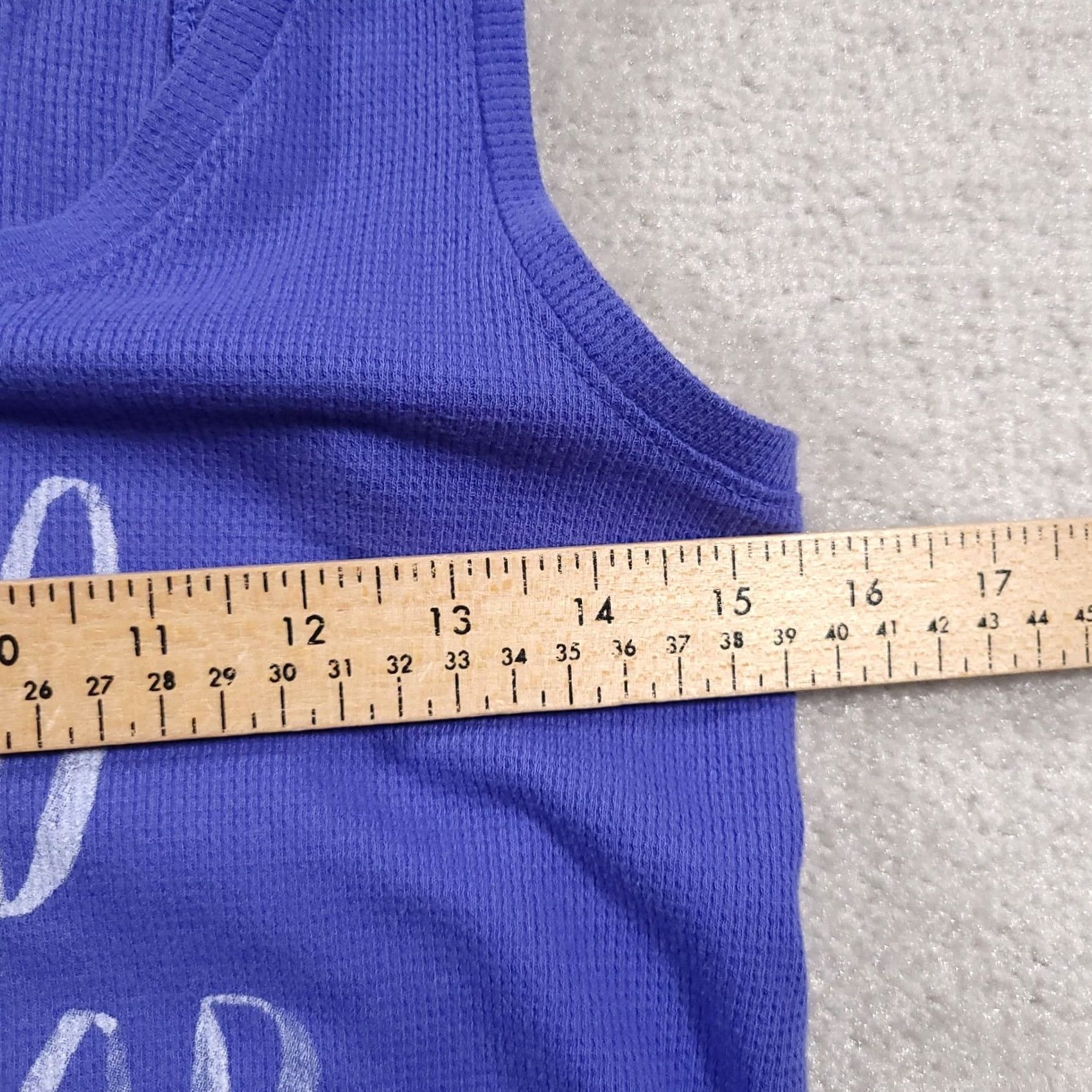Old Navy VINTAGE Old Navy Tank Top Women's S Small Blue White Scoopneck I'm Too Cold For This Tee Shirt Size S / US 4 / IT 40 - 4 Thumbnail