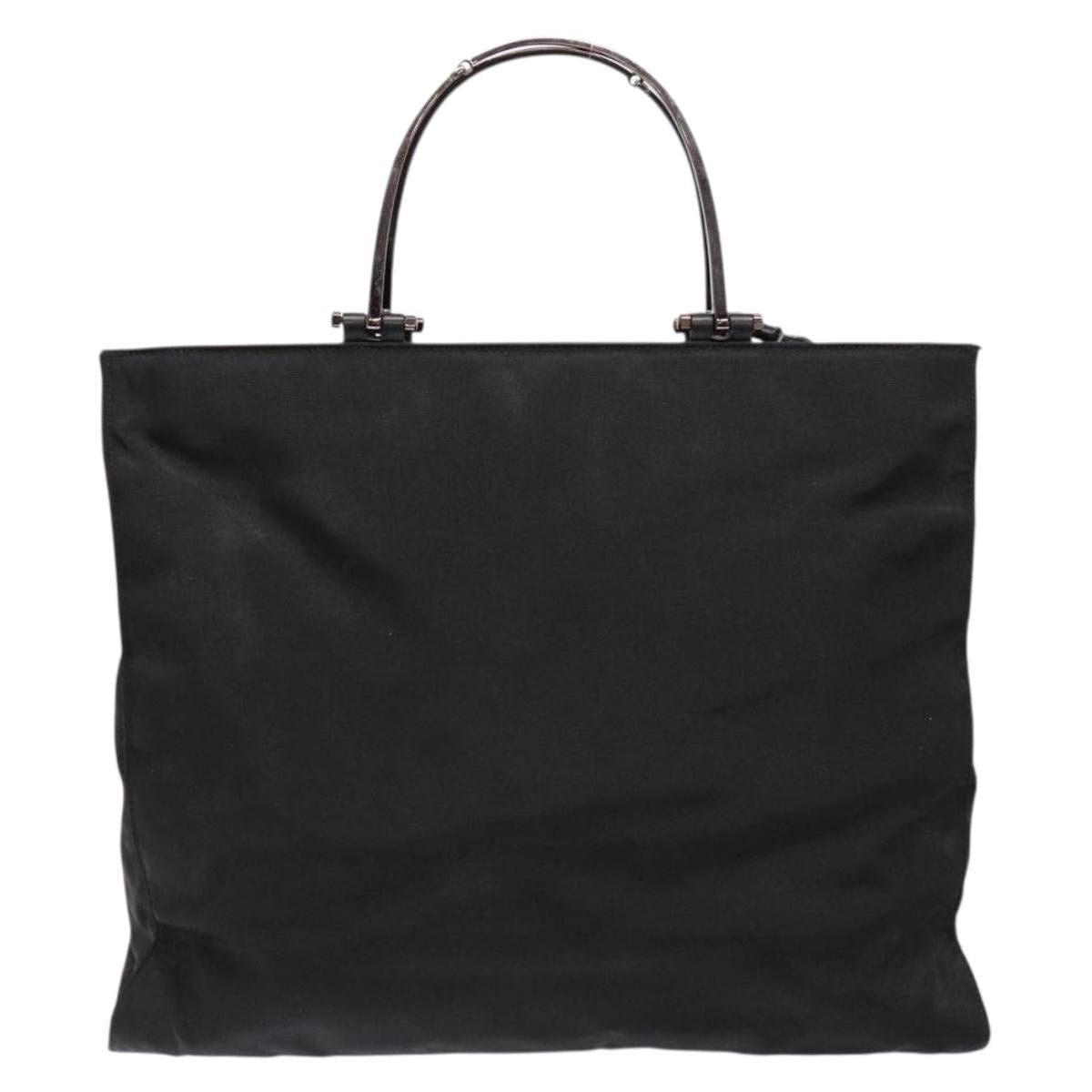 Gucci GUCCI Hand Bag Nylon Black Silver 002 1028 002 1028 Size ONE SIZE - 2 Thumbnail