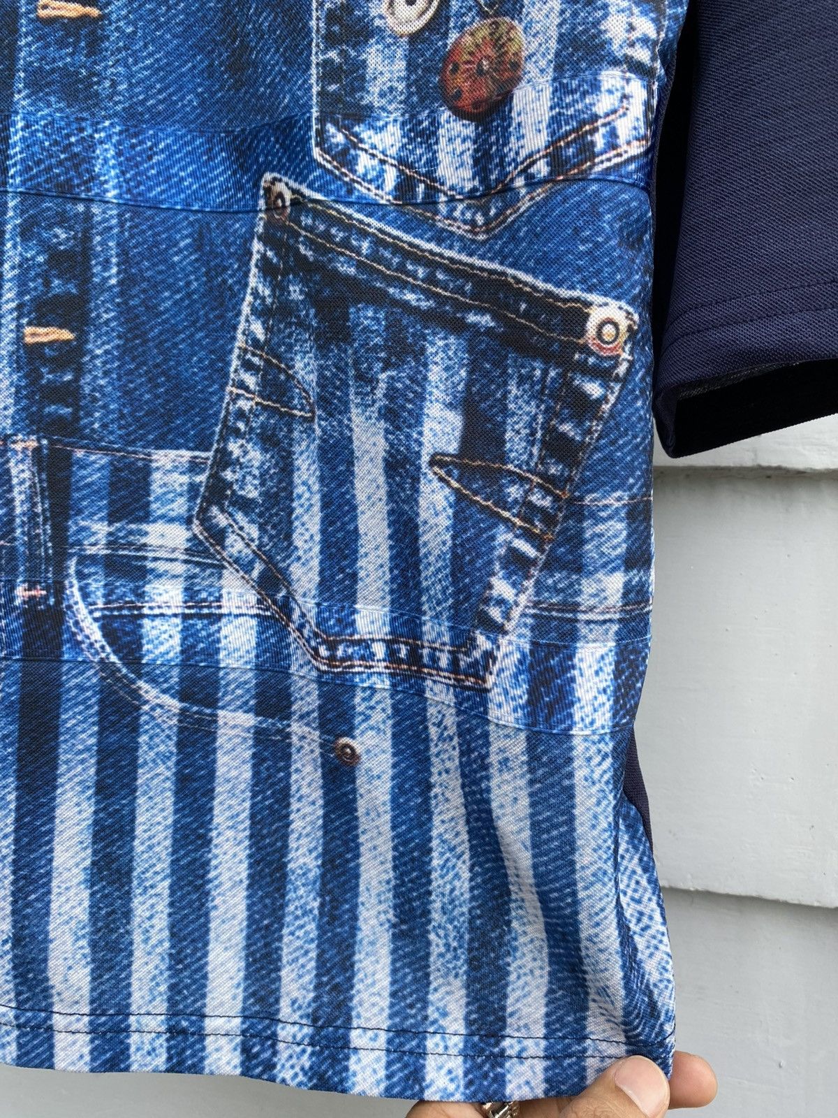 Japanese Brand × Vintage Japanese Longsleeve Denim Style Art Print Size L / US 10 / IT 46 - 6 Thumbnail