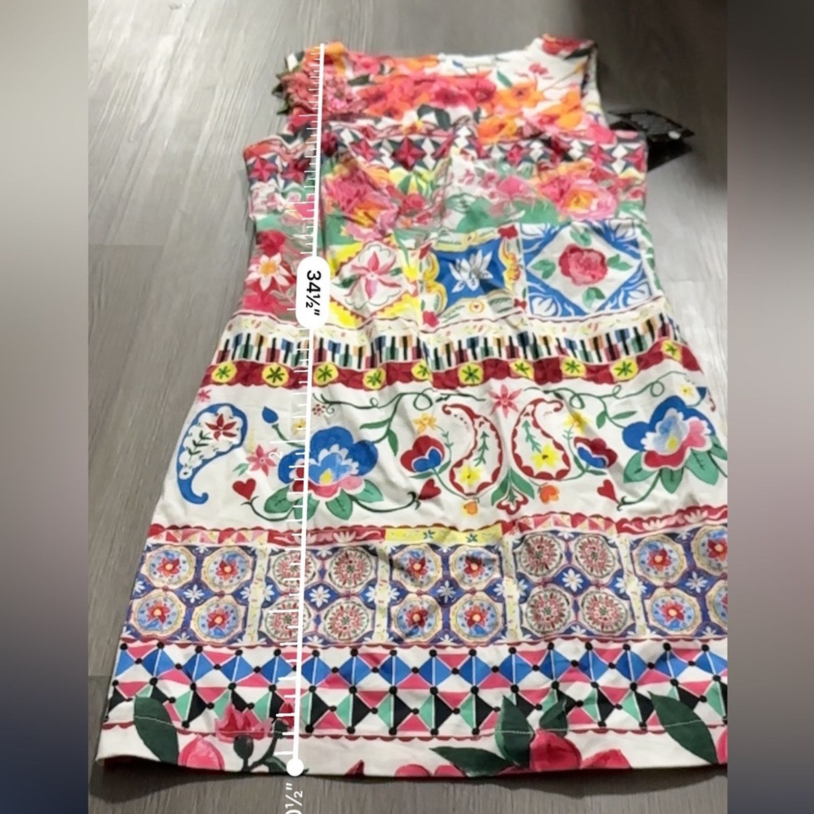 Desigual Desigual Angelina Multicolor Paisley Floral Print Dress Size M / US 6-8 / IT 42-44 - 11 Thumbnail