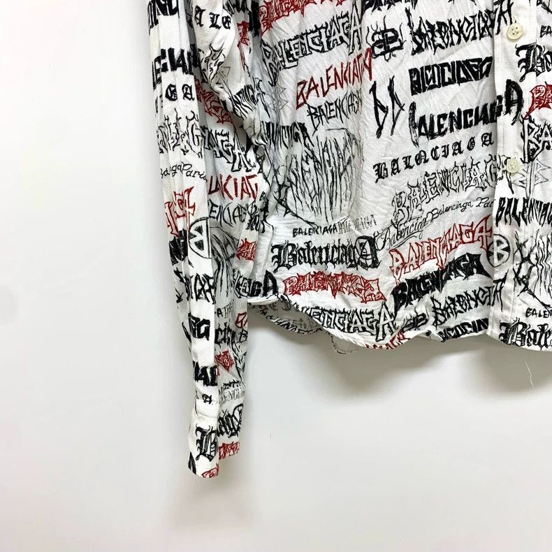 Balenciaga Balenciaga size 37 Letter print shirt Size US M / EU 48-50 / 2 - 7 Thumbnail