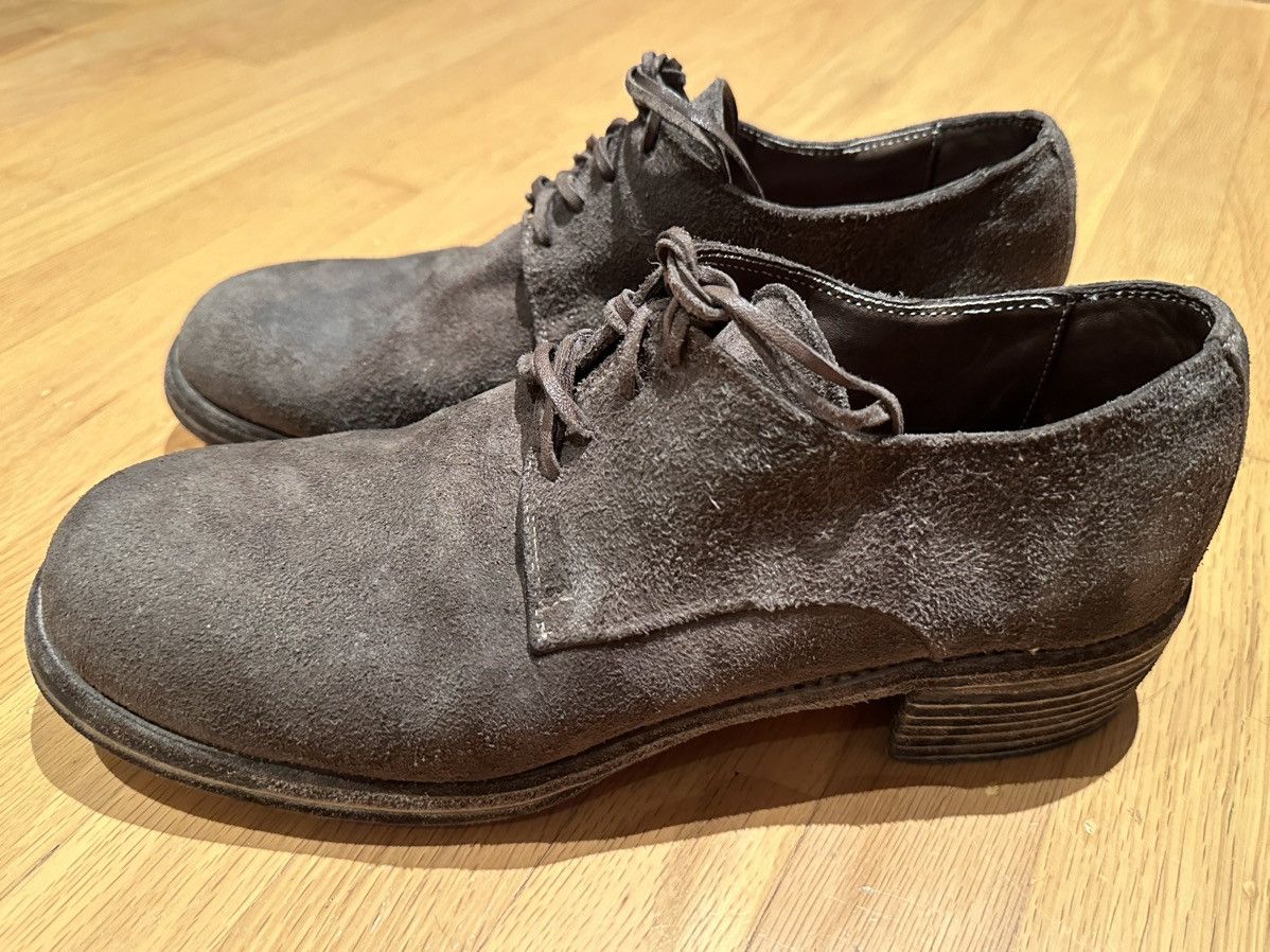 image of Guidi - Derby - Beautiful Brown Suede Shoes, Men's (Size 11)