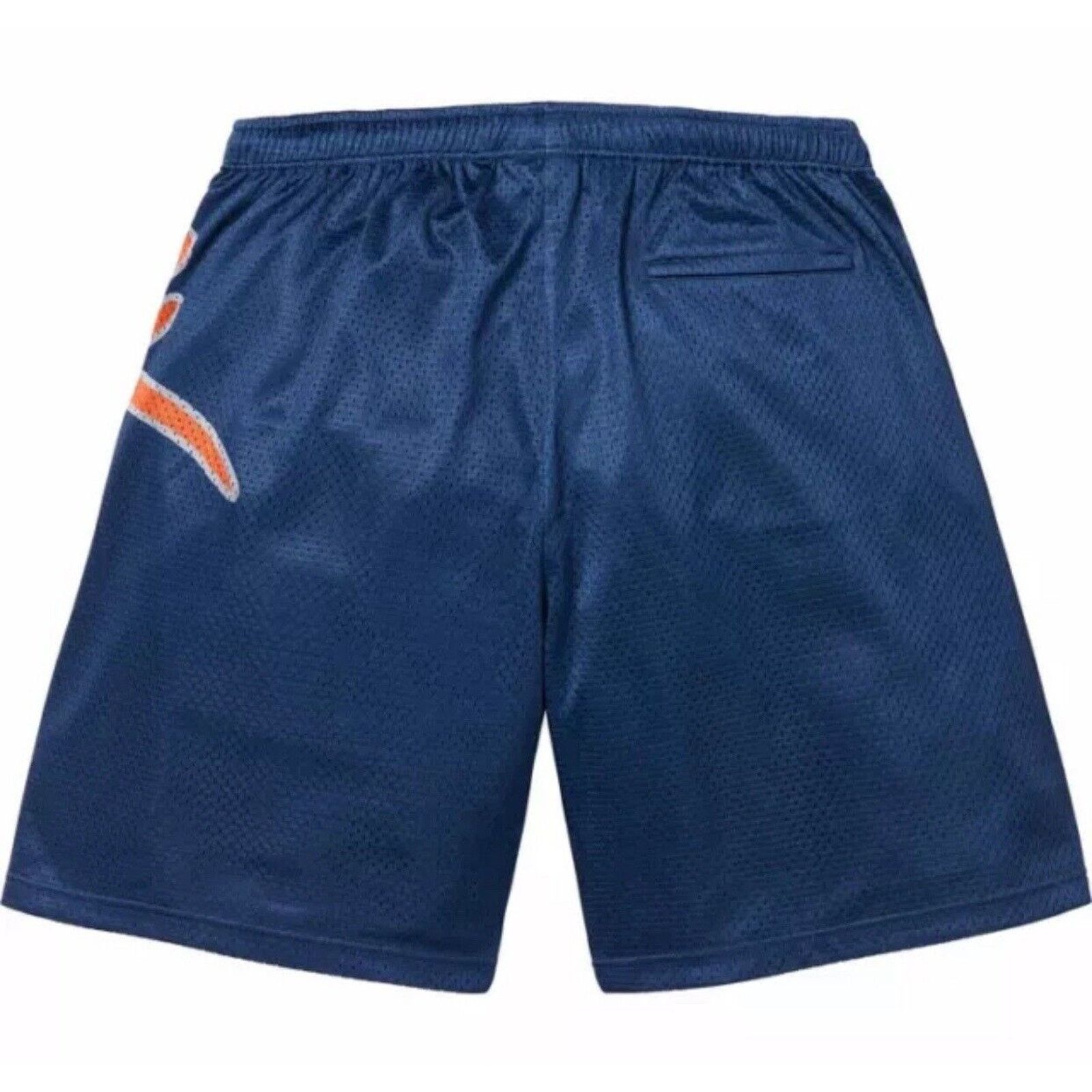 Supreme Supreme Big Script Mesh Shorts Sz Large New Blue Orange  