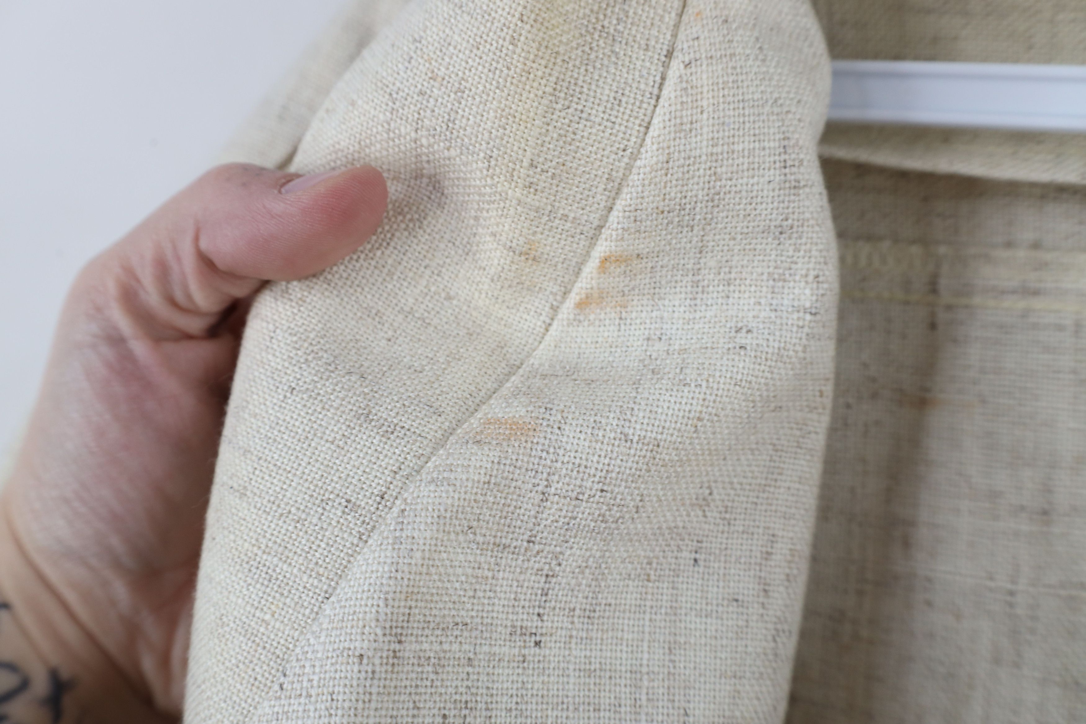 Vintage Vintage 90s Atomic Fleck Flax Linen Blend Blazer Jacket USA Size XXL / US 16-18 / IT 52-54 - 13 Thumbnail