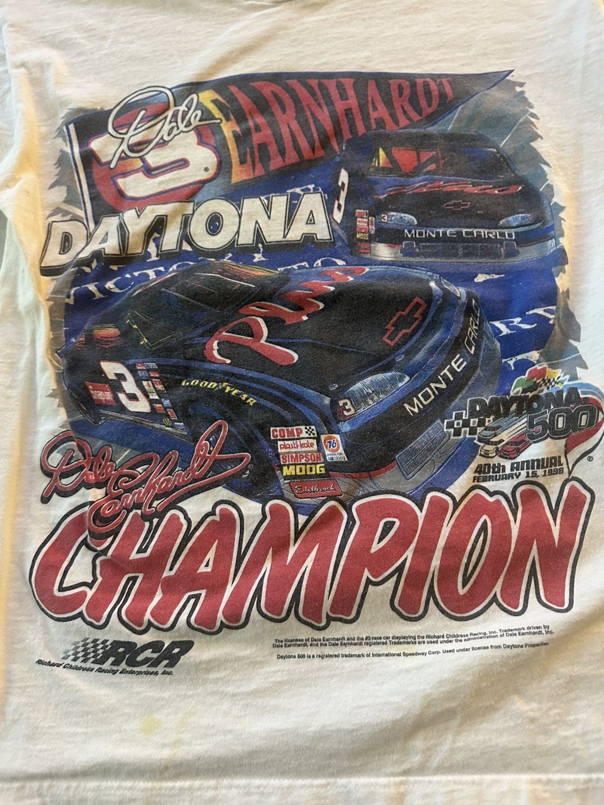 Other Dale Earnhardt 1998 Daytona 500 champ shirt Size US L / EU 52-54 / 3 - 2 Thumbnail