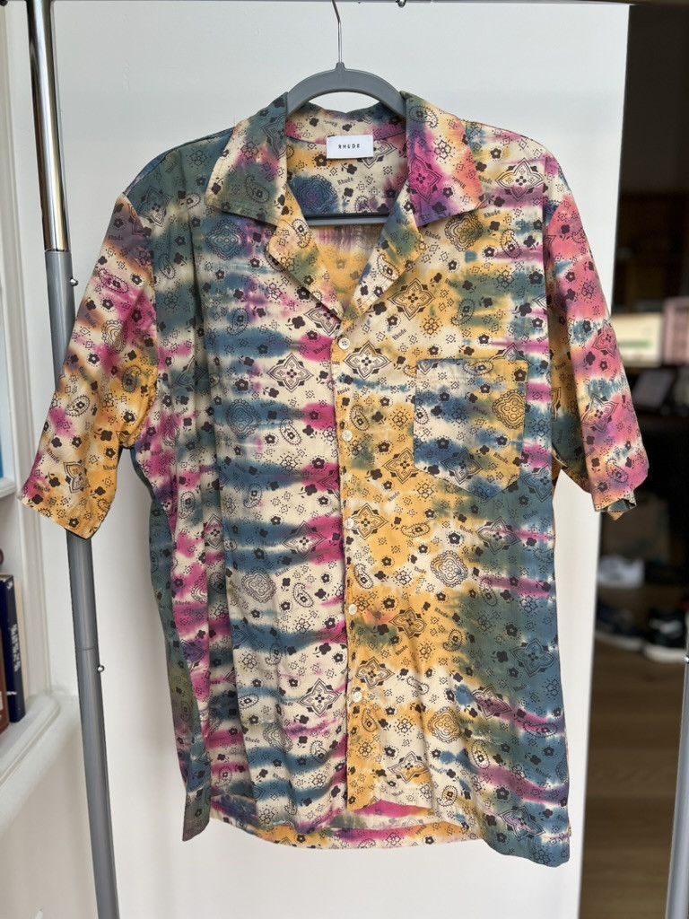 Rhude Rhude Bandana Print Tie Dye Shirt Size US XL / EU 56 / 4 - 1 Thumbnail