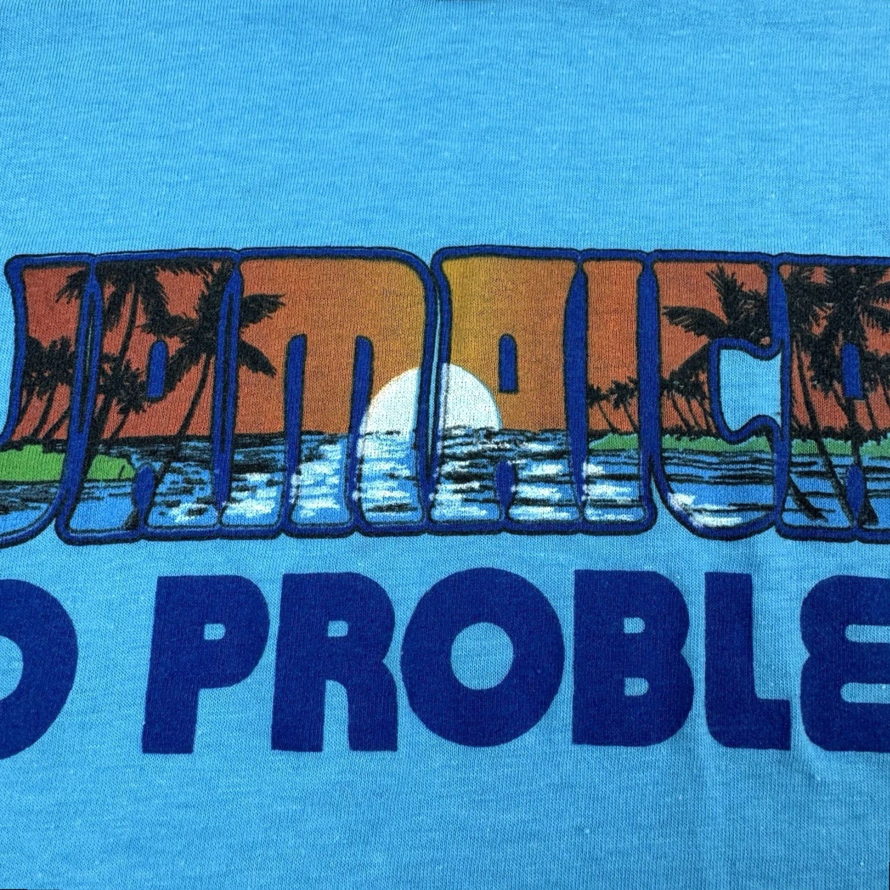 Vintage VINTAGE Sun Island Jamaica T-Shirt Adult XL Blue Tropical 80s Beach Graphic No Problem Size US XL / EU 56 / 4 - 3 Thumbnail
