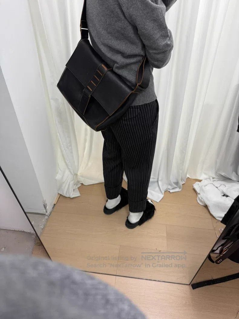 Yohji Yamamoto Yohji Yamamoto Thick leather messenger bag Size ONE SIZE - 7 Thumbnail
