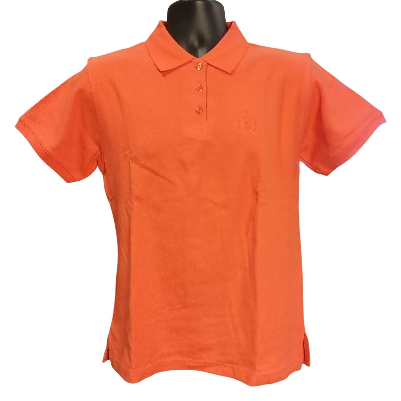 Other Club Classics Women's M Orange 3/4 Bttn Up Polo T-Shirt Size M / US 6-8 / IT 42-44 - 1 Thumbnail