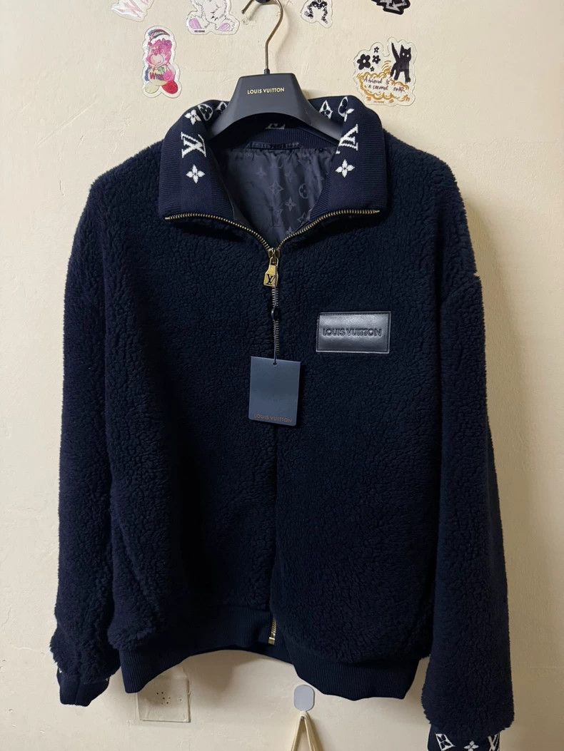 Louis Vuitton Louis Vuitton24 FW new black teddy jacket 2502-Nextarrow Size US XXL / EU 58 / 5 - 1 Thumbnail