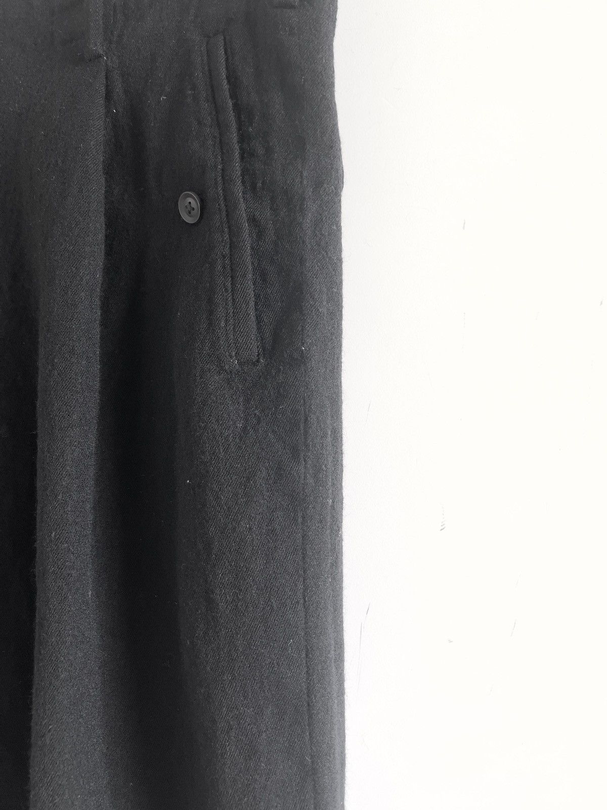 Yohji Yamamoto Yohji Yamamoto Pour Homme 1Tuck Wool Width Pants Size US 30 / EU 46 - 3 Thumbnail