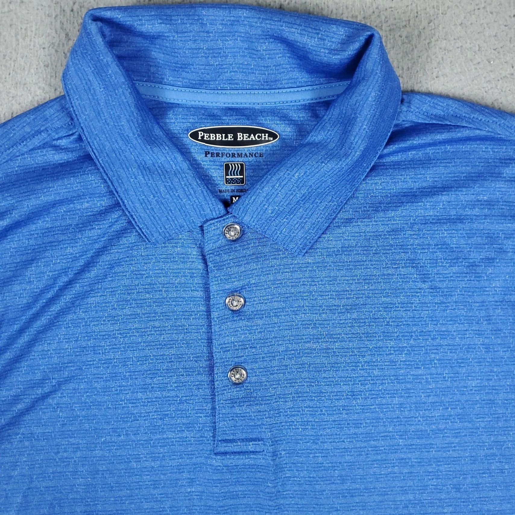 Vintage Pebble Beach Golf Performance Uplift Mens Short Sleeve Polo Shirt Size Medium Size US M / EU 48-50 / 2 - 2 Thumbnail