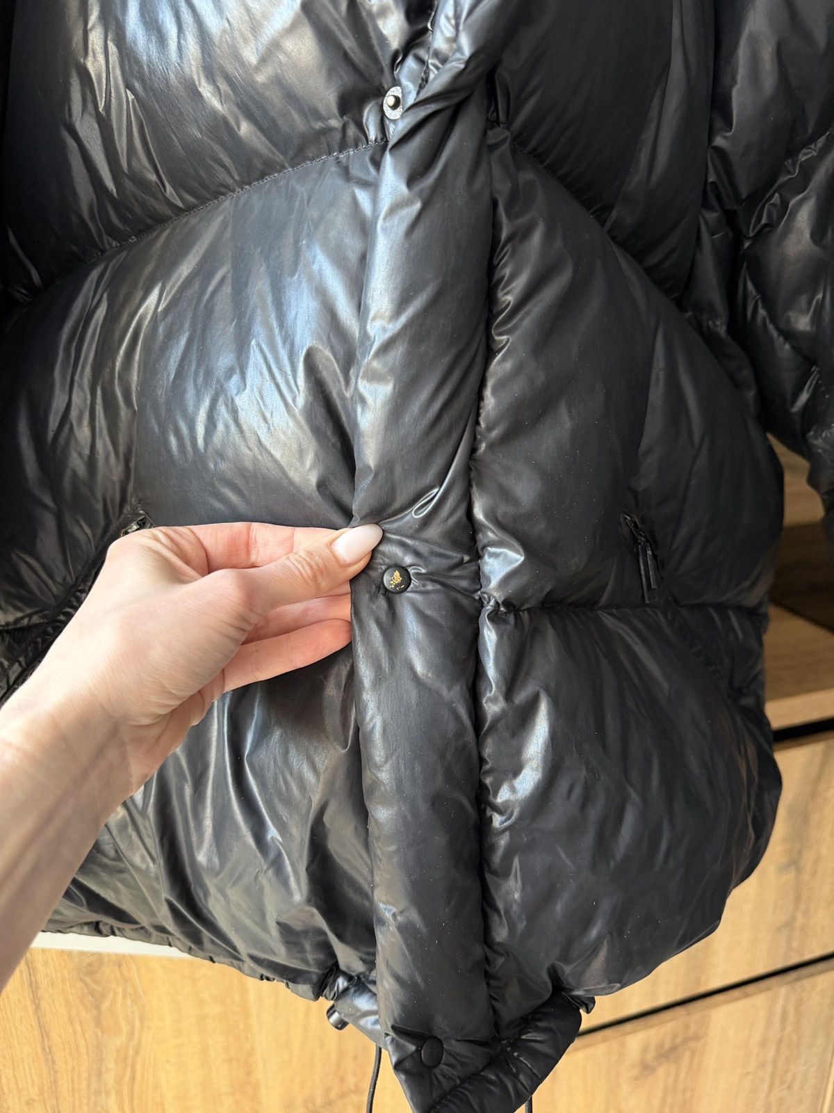 Moncler Vintage Moncler Puffer Jacket Dark Gray Size US XXL / EU 58 / 5 - 5 Thumbnail