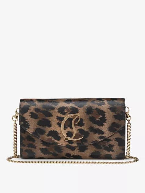 Christian Louboutin o1s1wg110225 Size: OS/Loubi 54 Clutch Bag in Leopard Size ONE SIZE - 1 Thumbnail