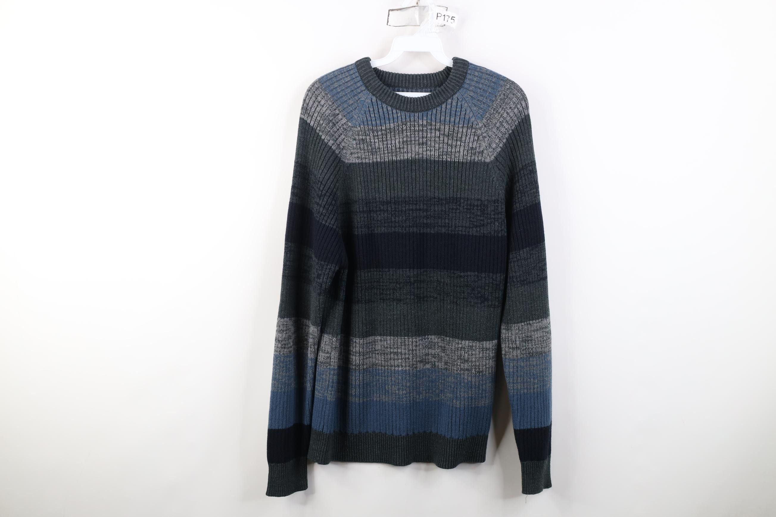 Vintage Vintage 90s Streetwear Block Ribbed Knit Sweater Stretch Size US S / EU 44-46 / 1 - 1 Thumbnail