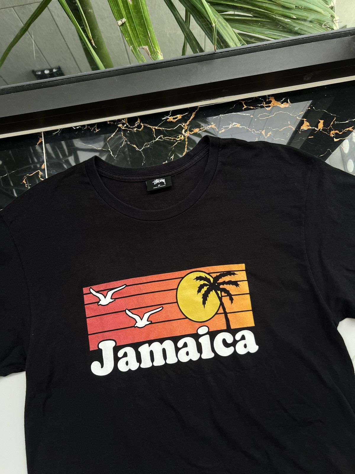 Stussy × Vintage STUSSY JAMAICA RETRO RARE Y2K BIG LOGO TEE Size US M / EU 48-50 / 2 - 2 Thumbnail