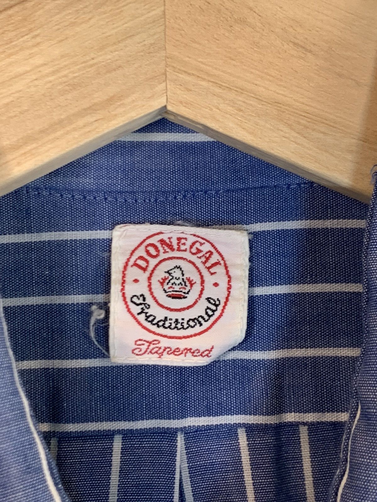 Donegal Tweed RARE* Vintage 50’s Donegal Single Stitch Stripe Button Shirt Size US M / EU 48-50 / 2 - 8 Thumbnail