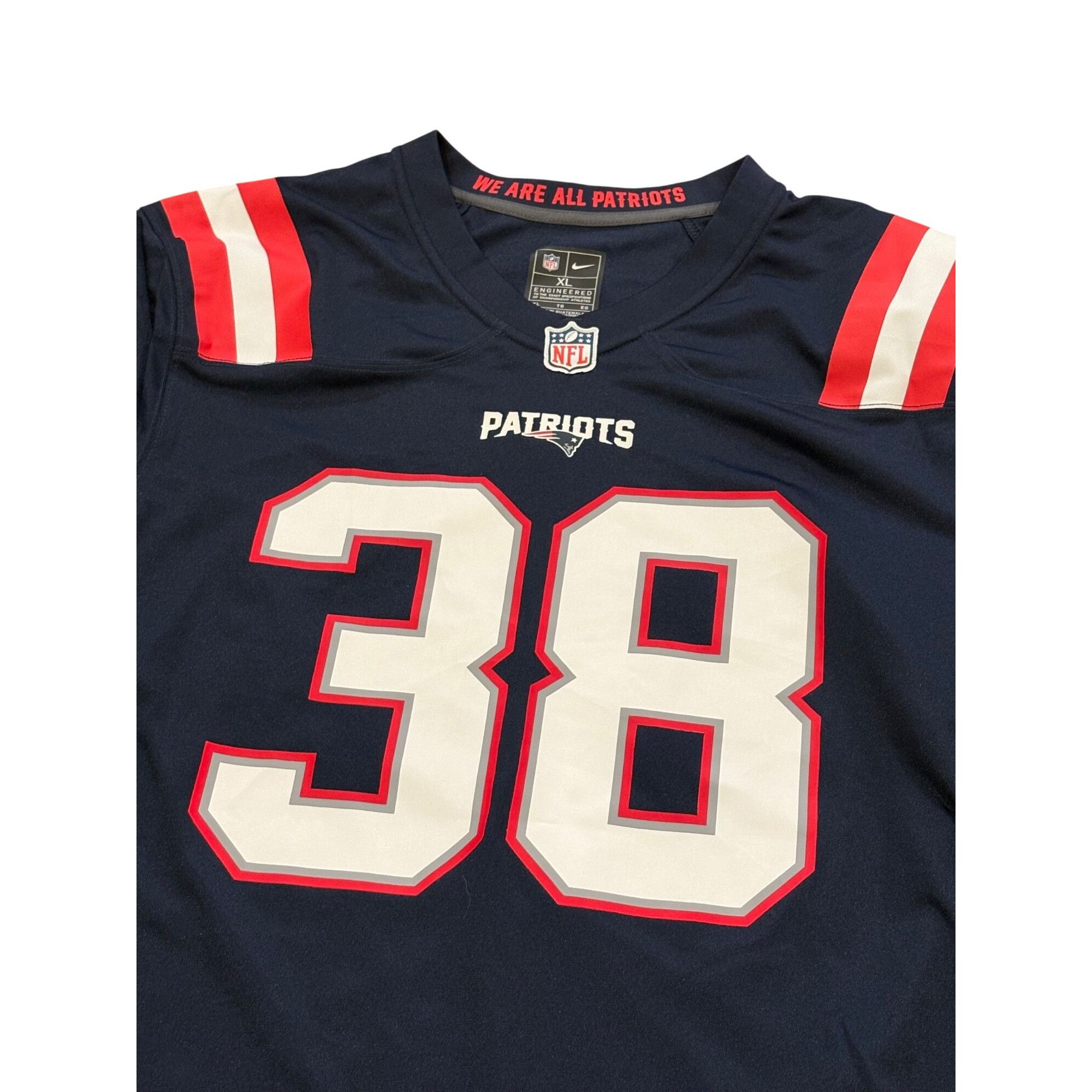 Nike Nike New England Patriots Rhamondre Stevenson #38 NFL Footba Size US XL / EU 56 / 4 - 5 Thumbnail