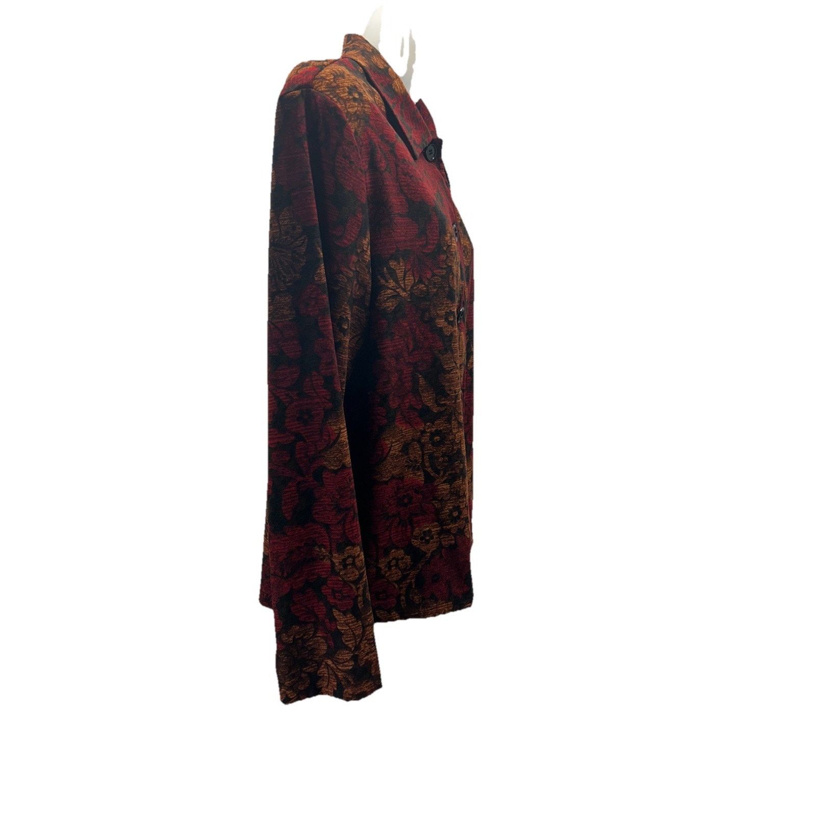 Other Briggs New York Petite Red Floral Blazer Jacket Size L Size L / US 10 / IT 46 - 2 Thumbnail