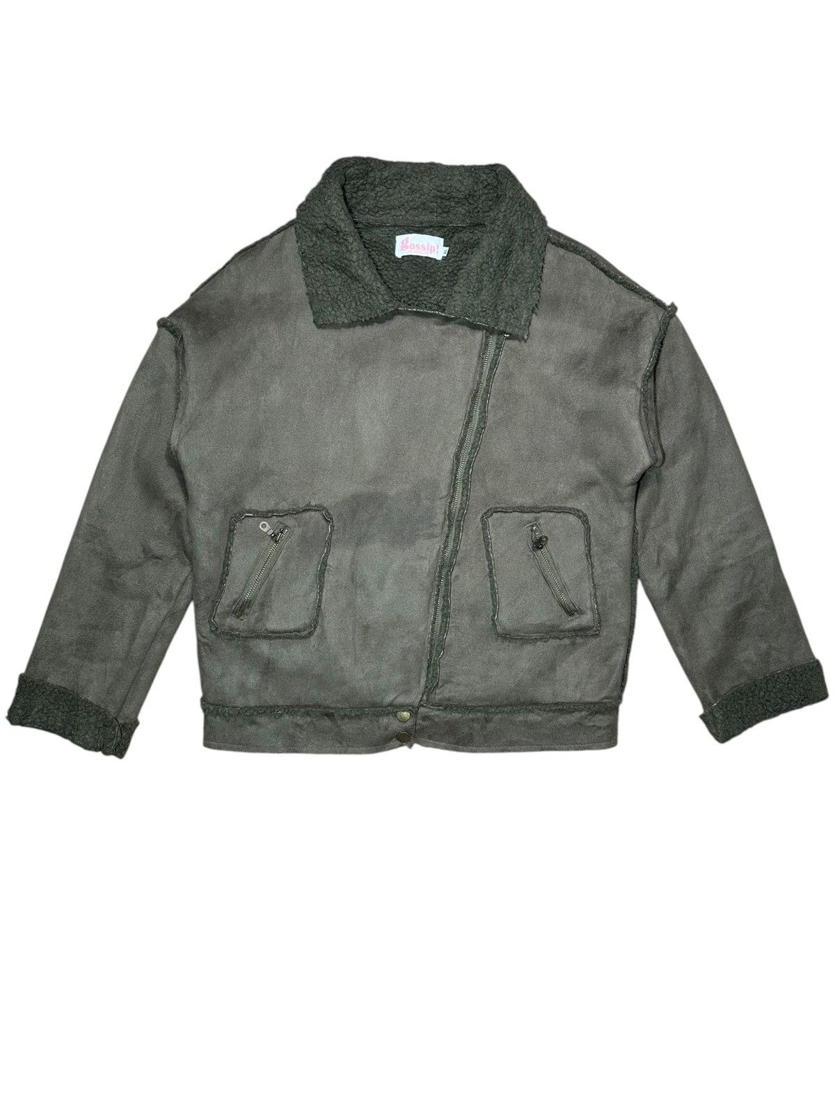 Japanese Brand Gossip ! fleece sherpa jacket Size L / US 10 / IT 46 - 1 Thumbnail