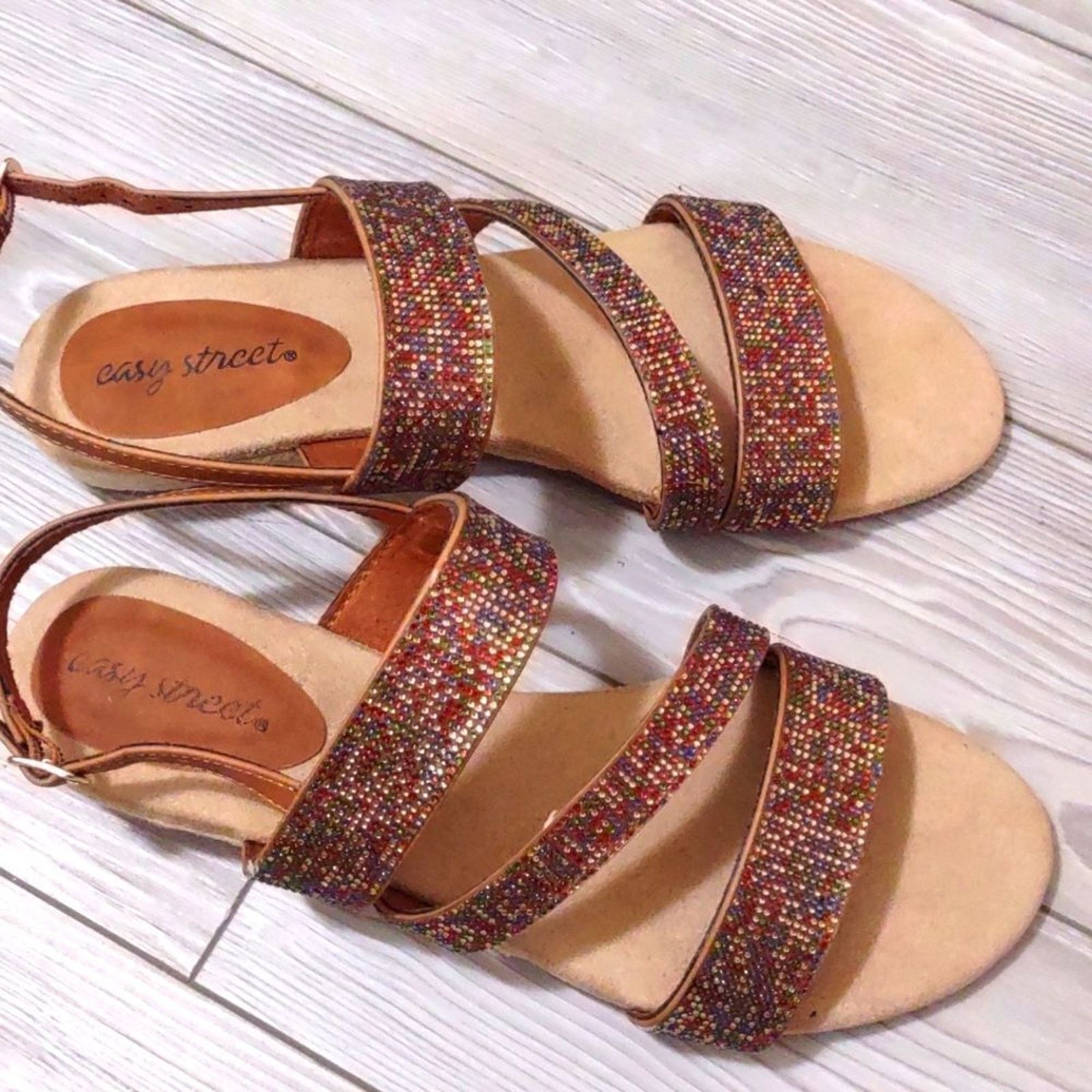 Other (5-2885) Easy Street Women's Radical Wedge Sandal Sz 11 Size US 11 / IT 41 - 5 Thumbnail