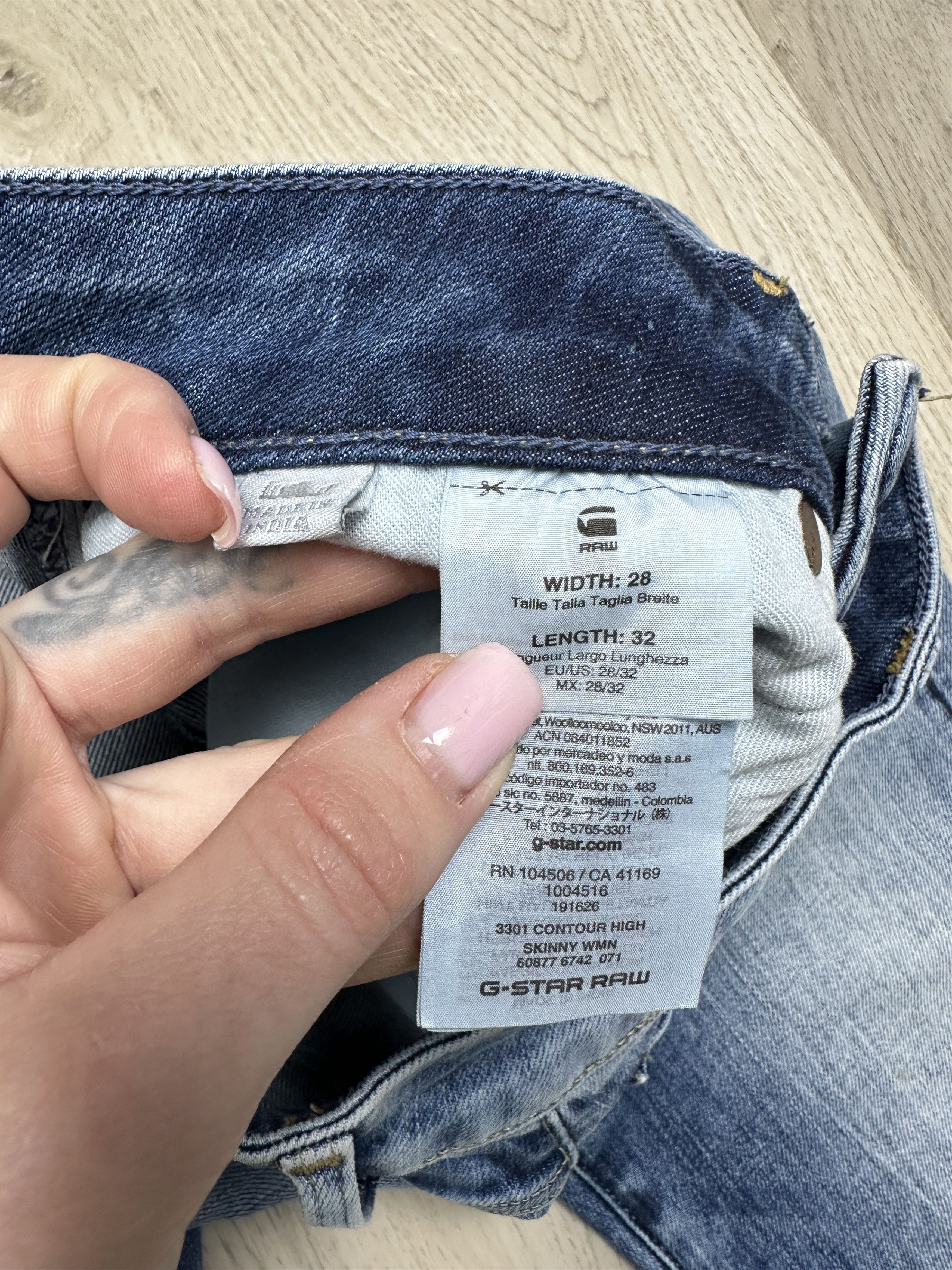 G-Star G Star Raw Womens 3301 Contour High Skinny Denim Pants Jeans Size 28" / US 6 / IT 42 - 7 Thumbnail