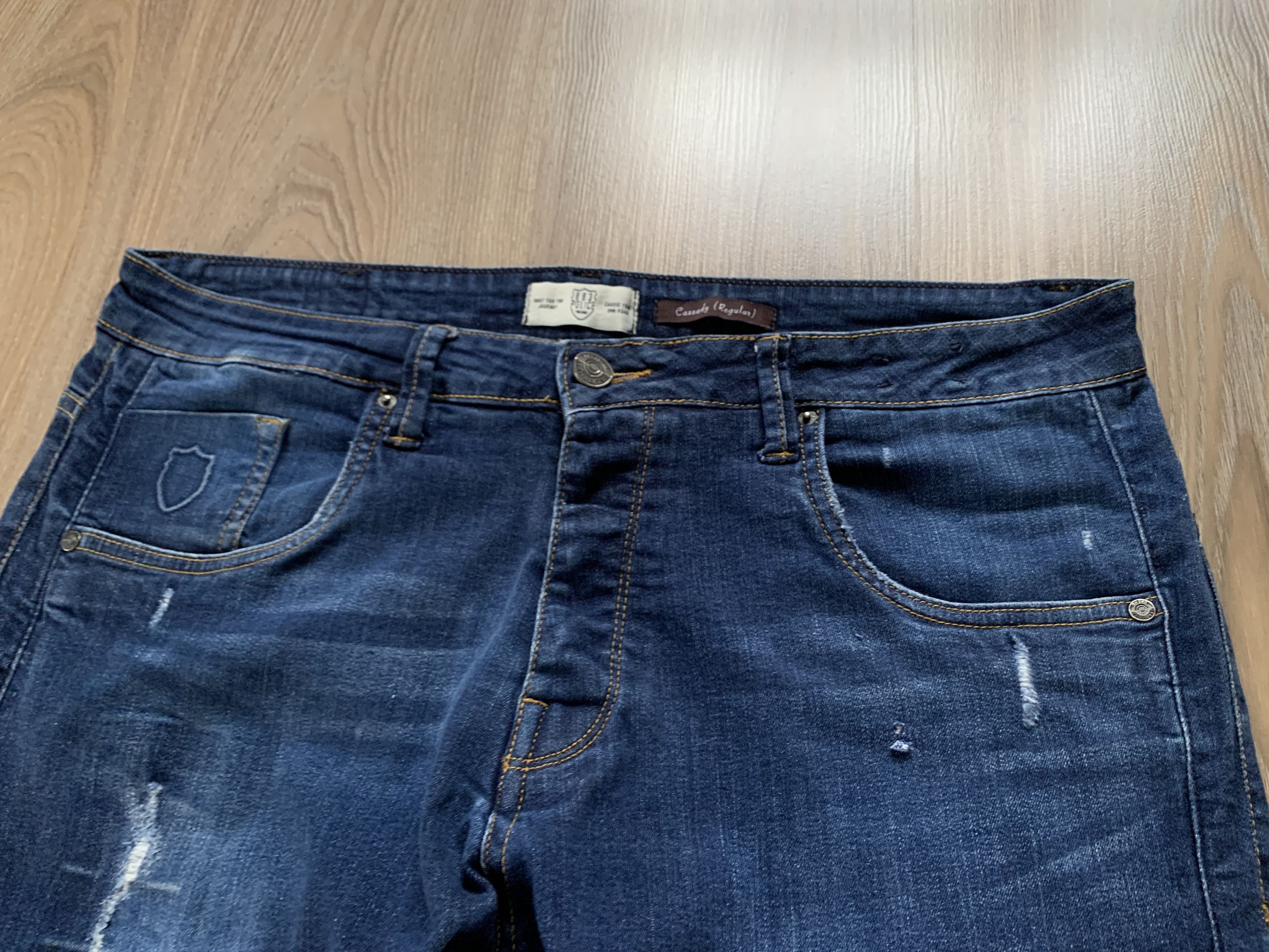 Other Police Cassady Distressed Blue Denim Jeans Size US 38 / EU 54 - 5 Thumbnail