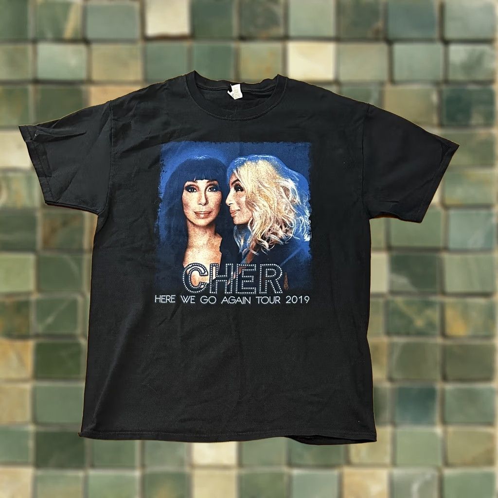 Fruit Of The Loom Cher Here We Go Again Tour 2019 T Shirt Large Size US L / EU 52-54 / 3 - 1 Thumbnail