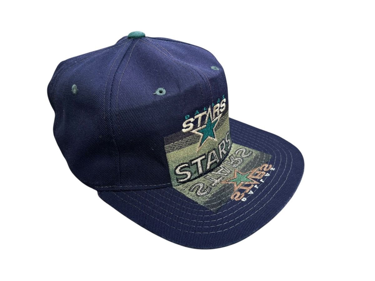 NBA Vintage 90s Dallas Stars Hat Cap Snap Back Blue Hockey Size ONE SIZE - 2 Thumbnail