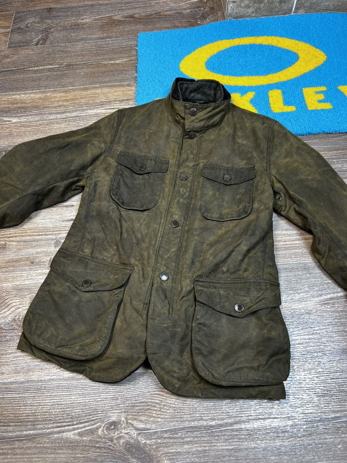 Barbour Barbour Ogston Green Waxed Jacket with Elbow Size US S / EU 44-46 / 1 - 6 Thumbnail