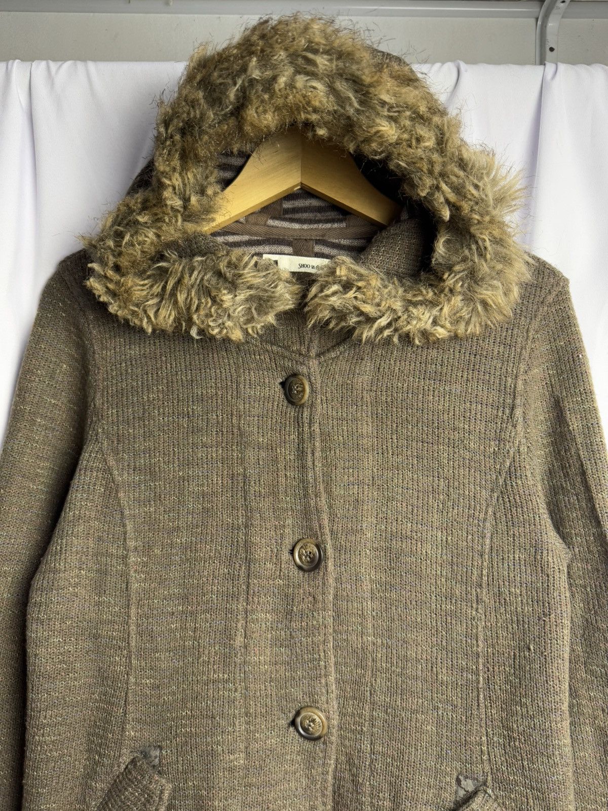 If Six Was Nine × Japanese Brand × Le Grande Bleu (L.G.B.) Fur hoodie knit japanese style shoolarue Size US M / EU 48-50 / 2 - 4 Thumbnail