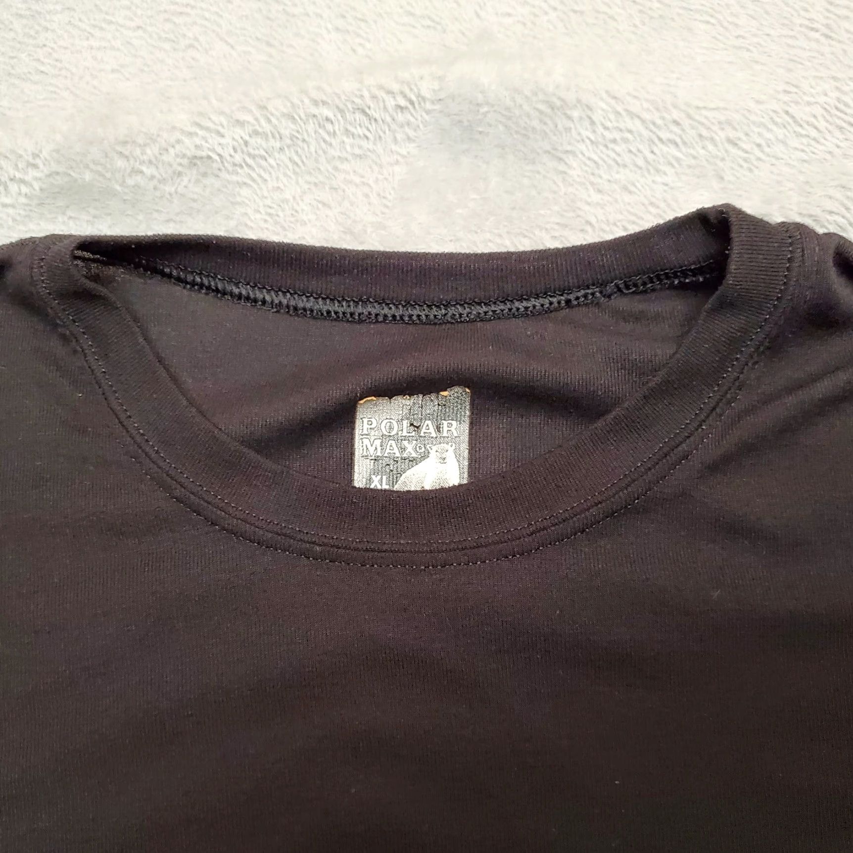Vintage Polarmax Shirt Mens L Black 100% Polyester Long Sleeve TEE Made in USA Size US L / EU 52-54 / 3 - 3 Thumbnail