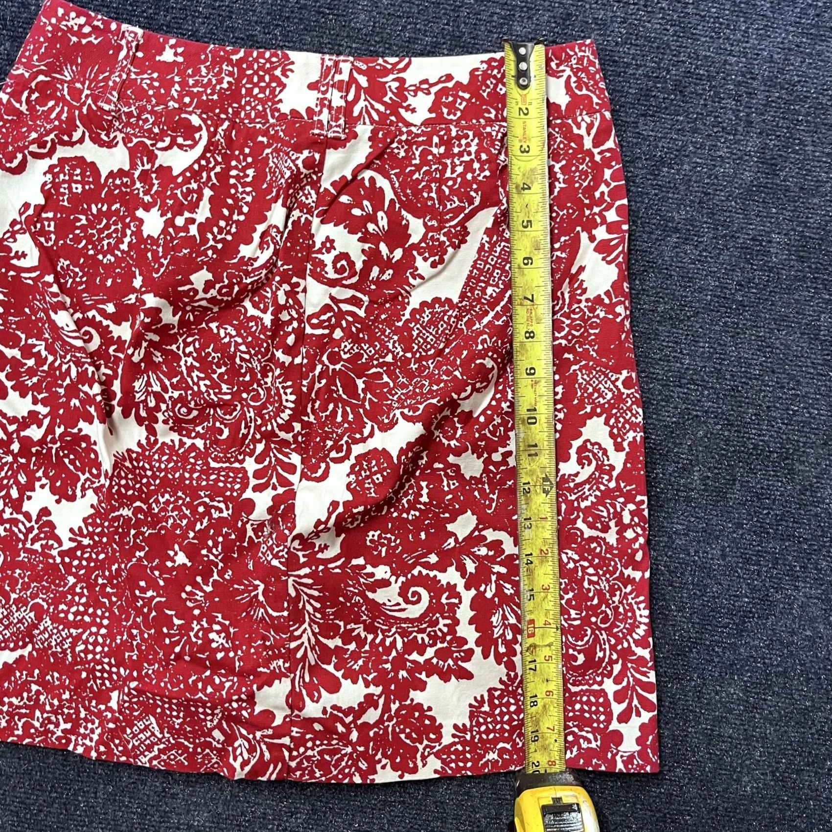 Talbots Talbots Shorts Womens 8 Red White Floral Stretch Petite Dressy Summer NWT Size 30" / US 8 / IT 44 - 5 Thumbnail