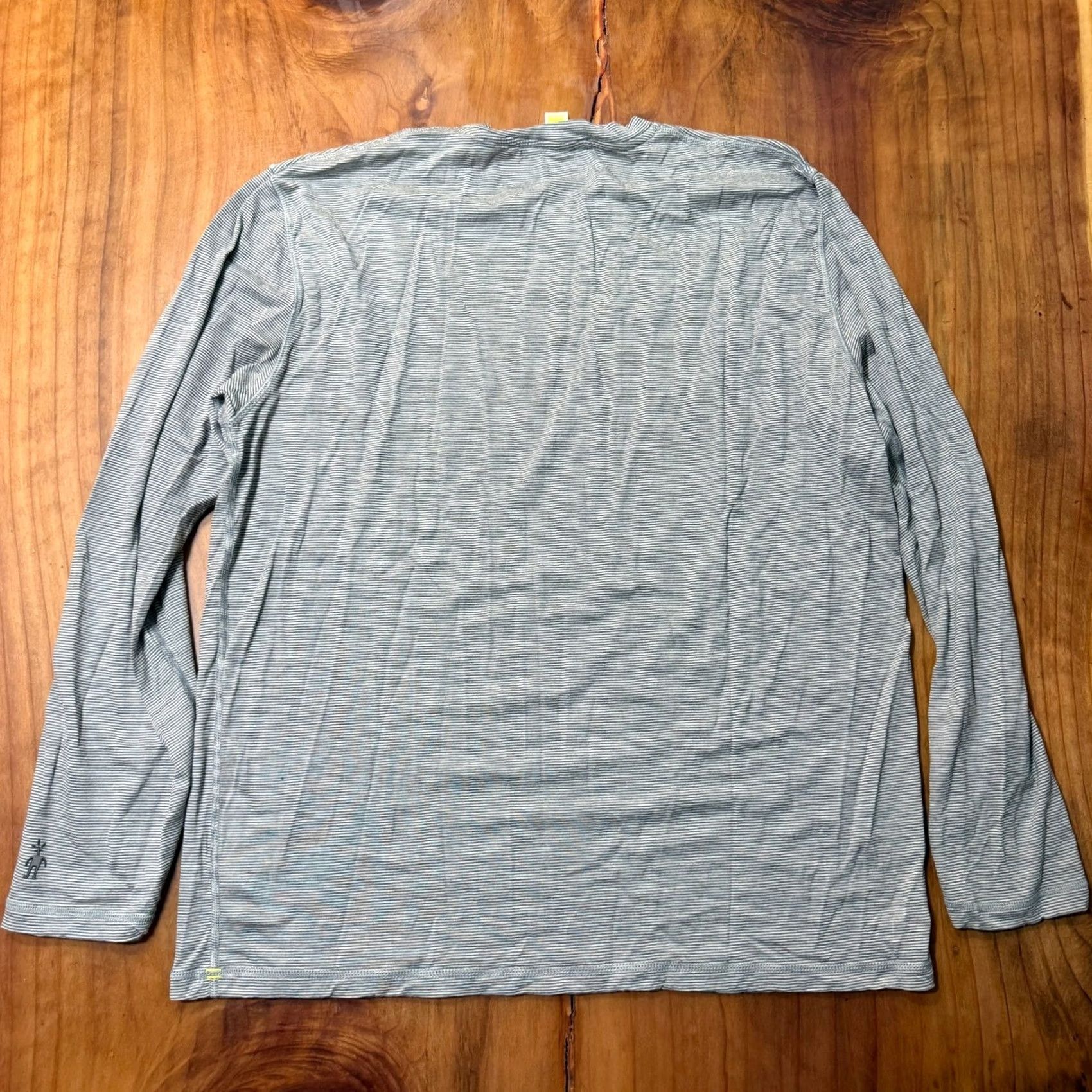 Smartwool SmartWool Shirt Mens XL Gray Men Striped Knit Merino Crew neck Long Sleeve CC27 Size US XL / EU 56 / 4 - 5 Thumbnail