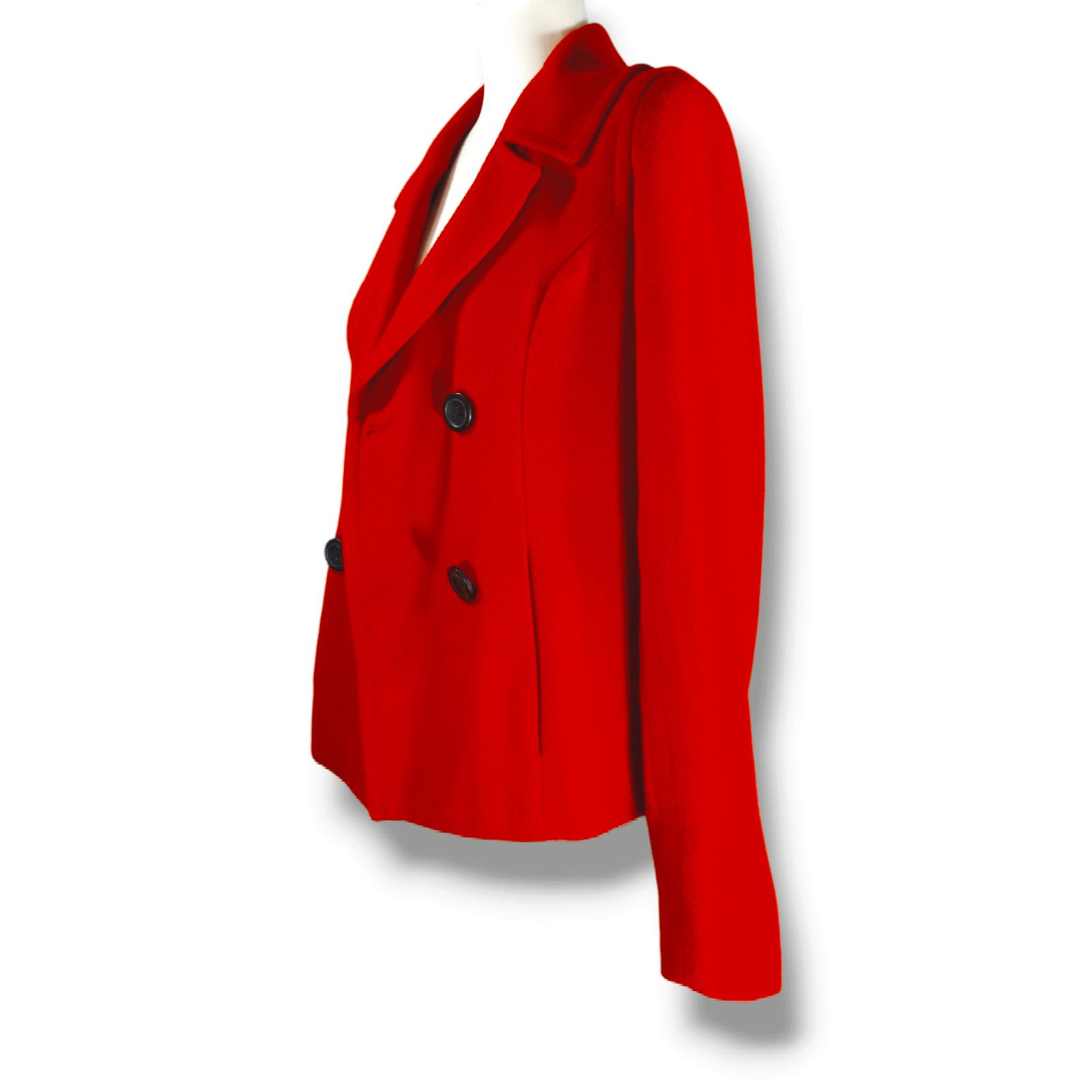 Merona Merona Wool Blend Double Breasted Peacoat Coat Sz. S Red Size S / US 4 / IT 40 - 1 Thumbnail