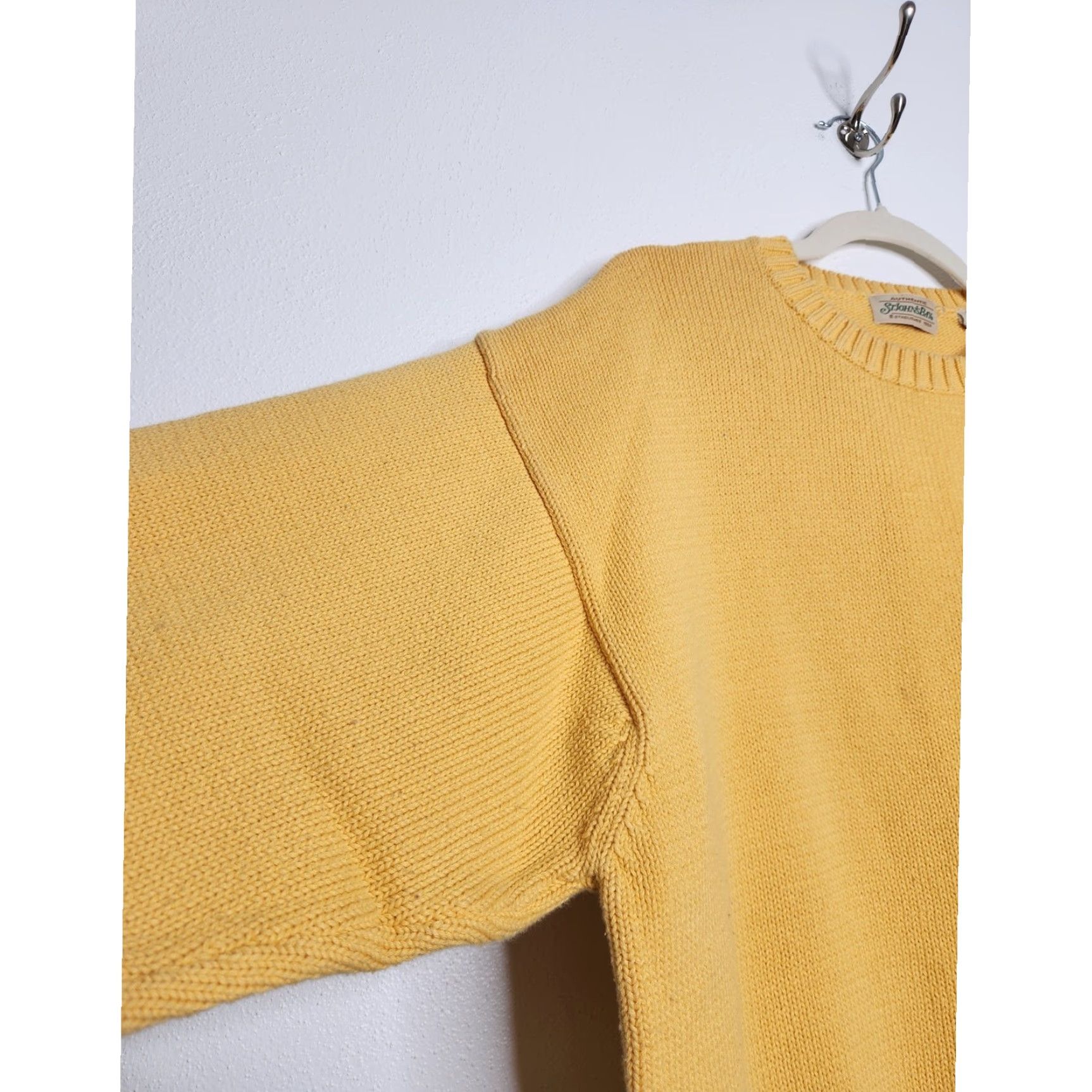 Vintage VINTAGE St. Johns Bay Butter Yellow Knit Sweater Crewneck XL Unisex Adults Pullover Cottagecore Men Women Boys Girls Size US XL / EU 56 / 4 - 4 Thumbnail