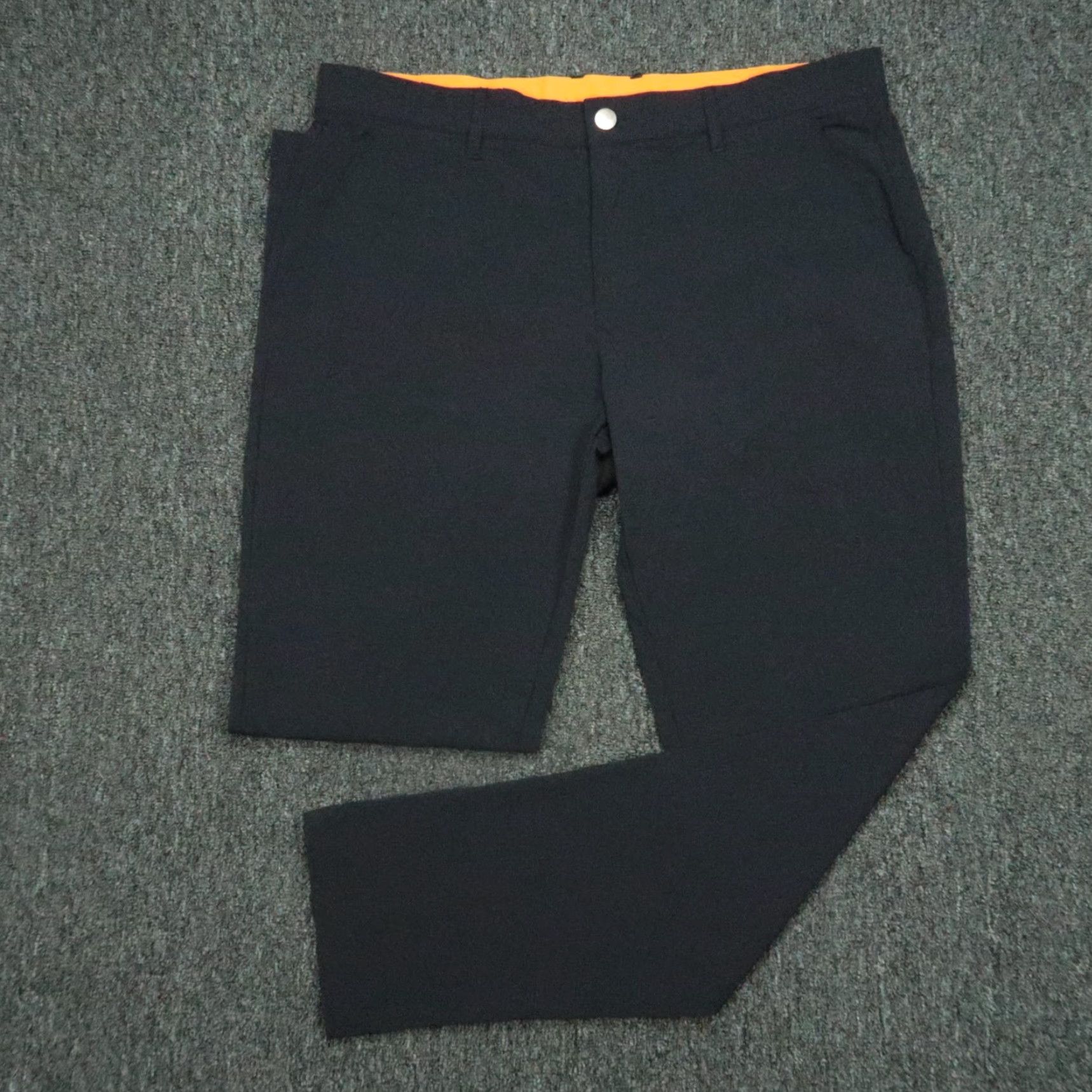 Vintage Macade Pants Men 36x32 Blue Slim Fit Tapered Chino Nylon Spandex Lightweight Pockets Belt Loops Size US 36 / EU 52 - 2 Thumbnail