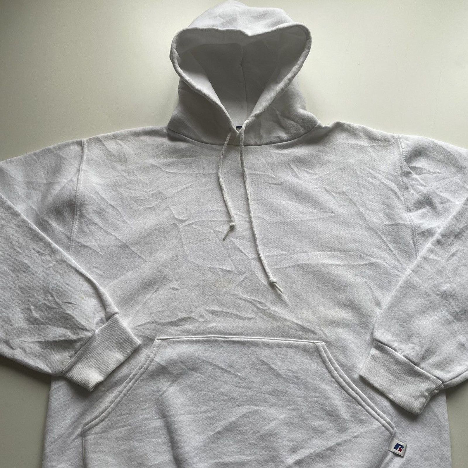 Russell Athletic Vintage Y2K Russell Athletic Blank Basic Hoodie Medium White Size US M / EU 48-50 / 2 - 2 Thumbnail
