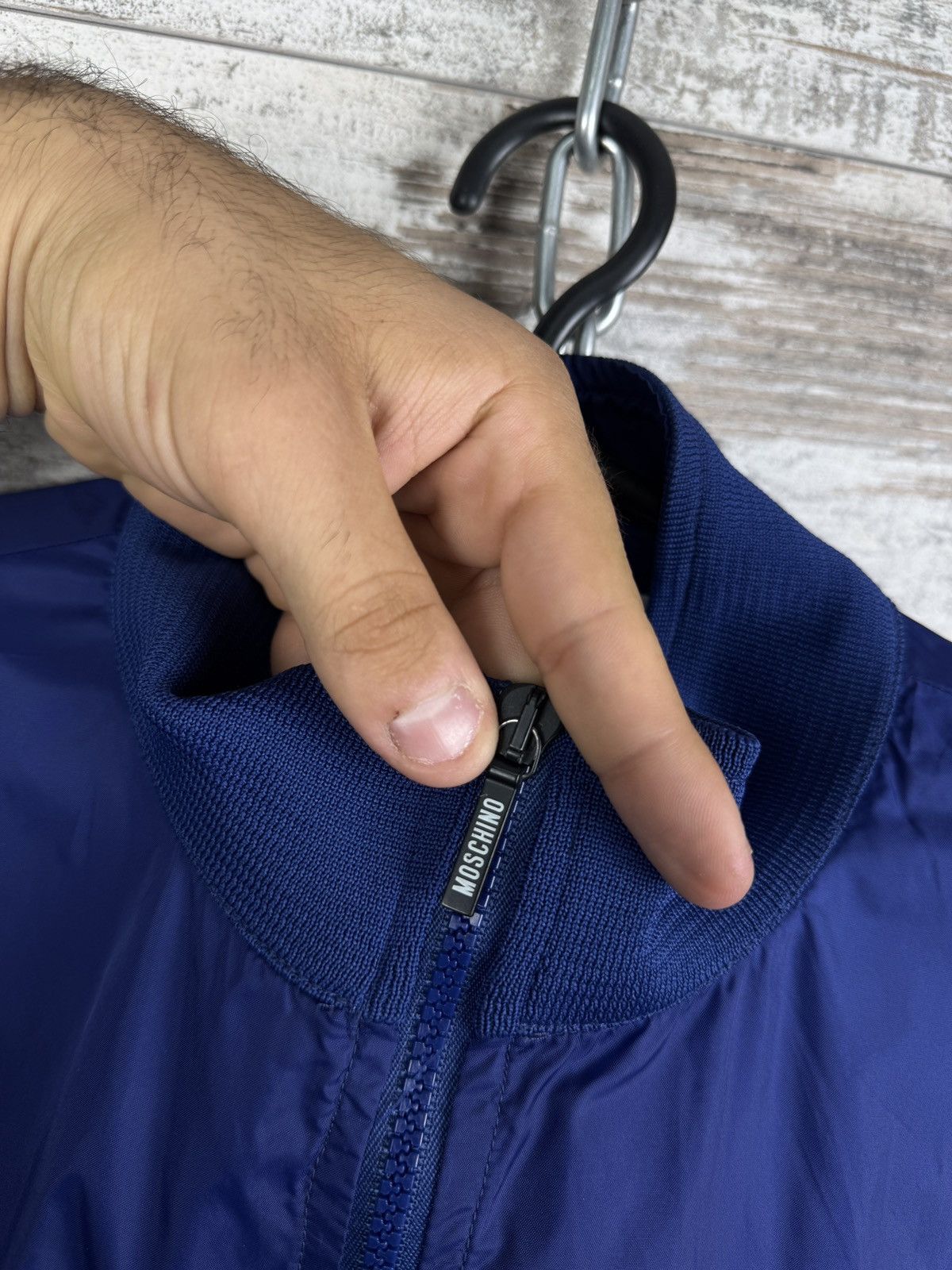 Moschino Mens Vintage Moschino mare nylon jacket size M blue rare Size US M / EU 48-50 / 2 - 4 Thumbnail